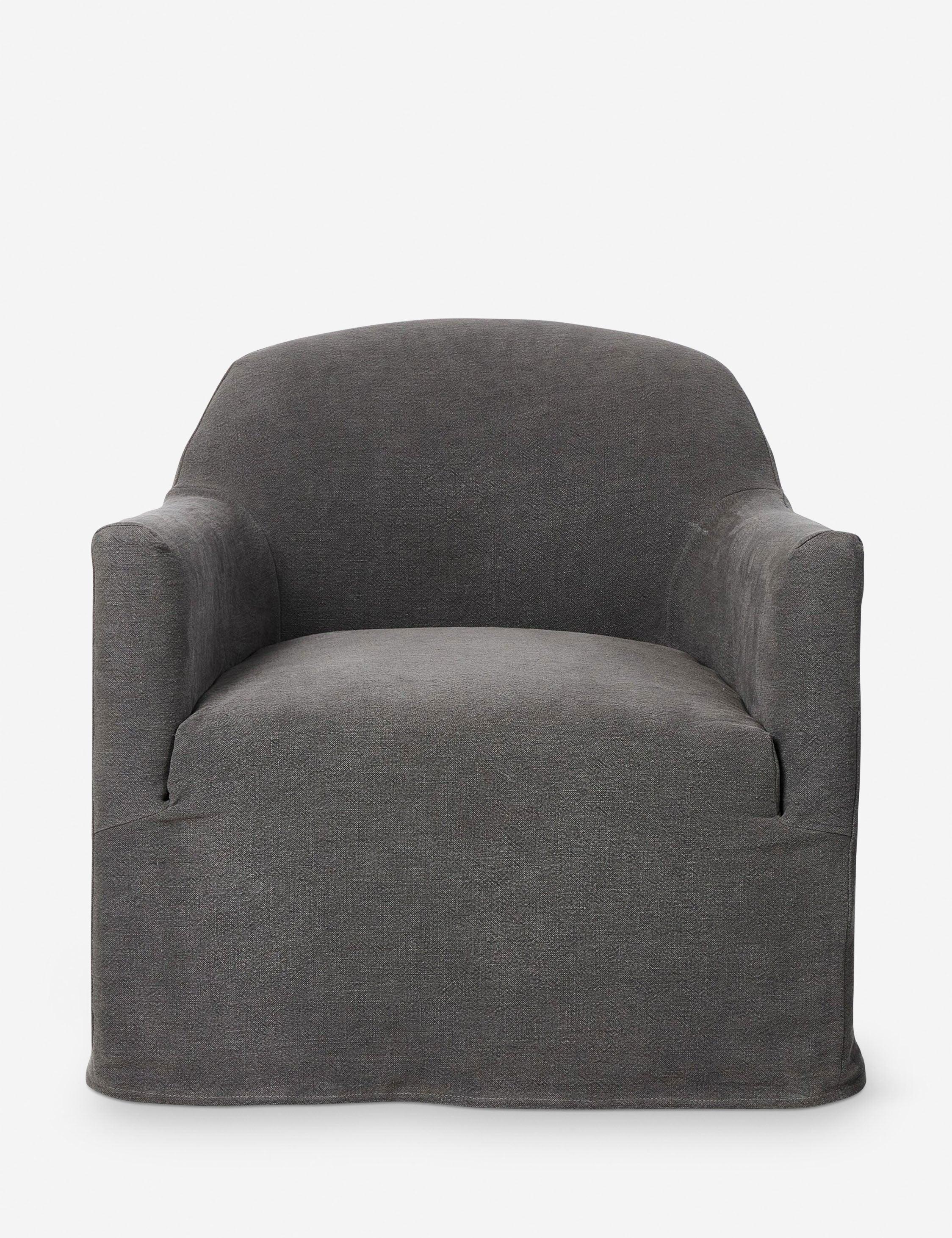 Lowell Slipcover Swivel Chair by Amber Lewis x Four Hands - Denim