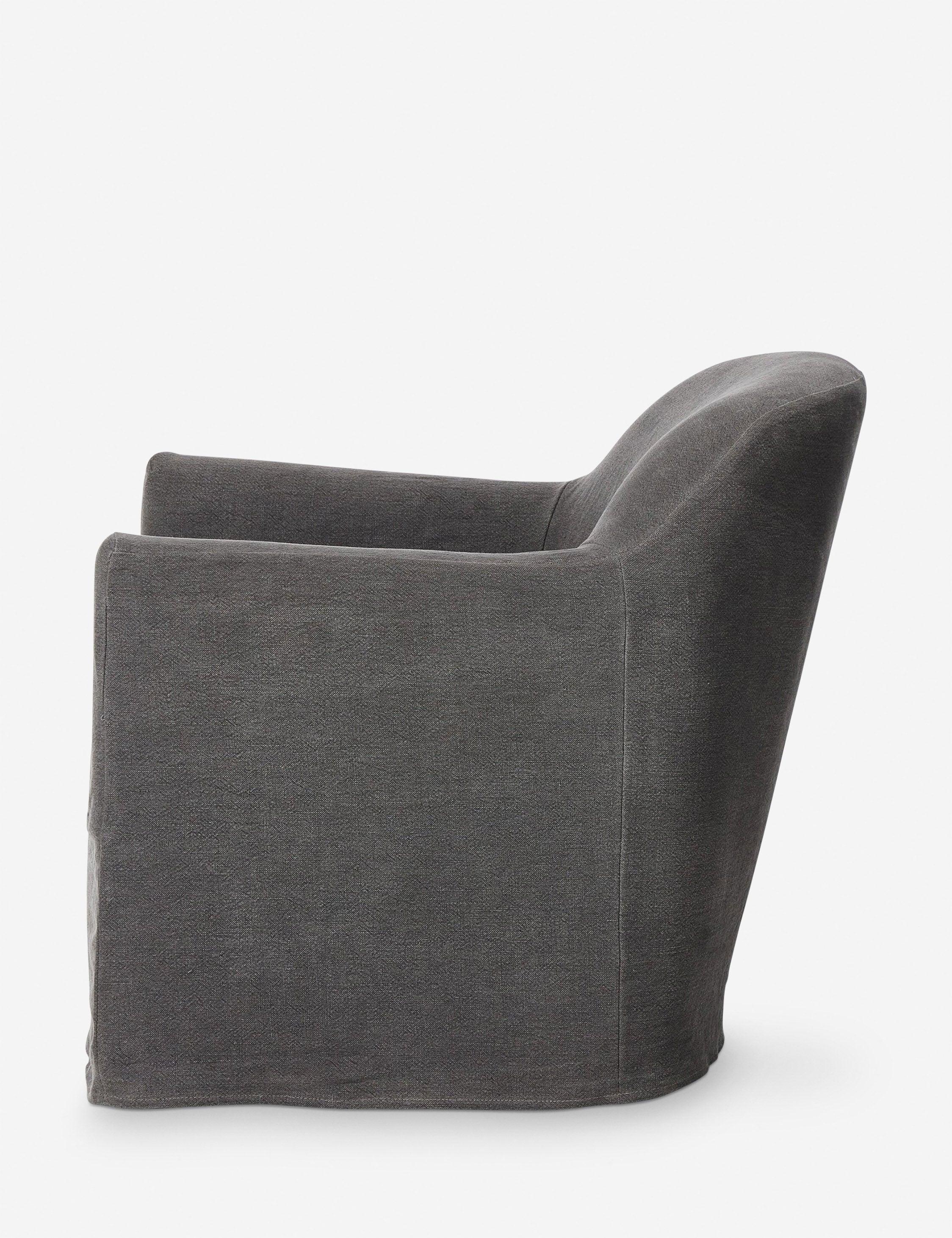 Lowell Slipcover Swivel Chair by Amber Lewis x Four Hands - Denim
