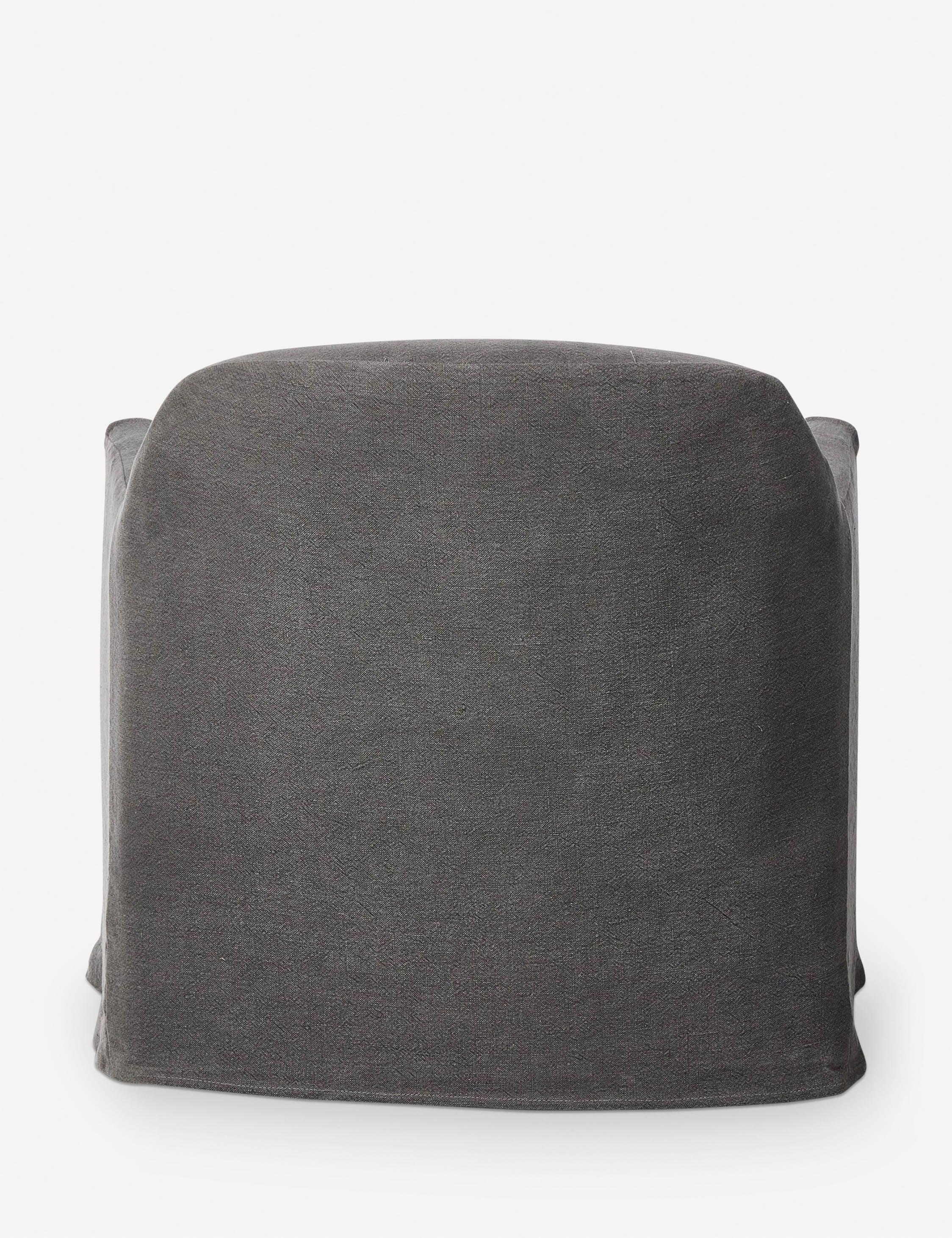Lowell Slipcover Swivel Chair by Amber Lewis x Four Hands - Denim