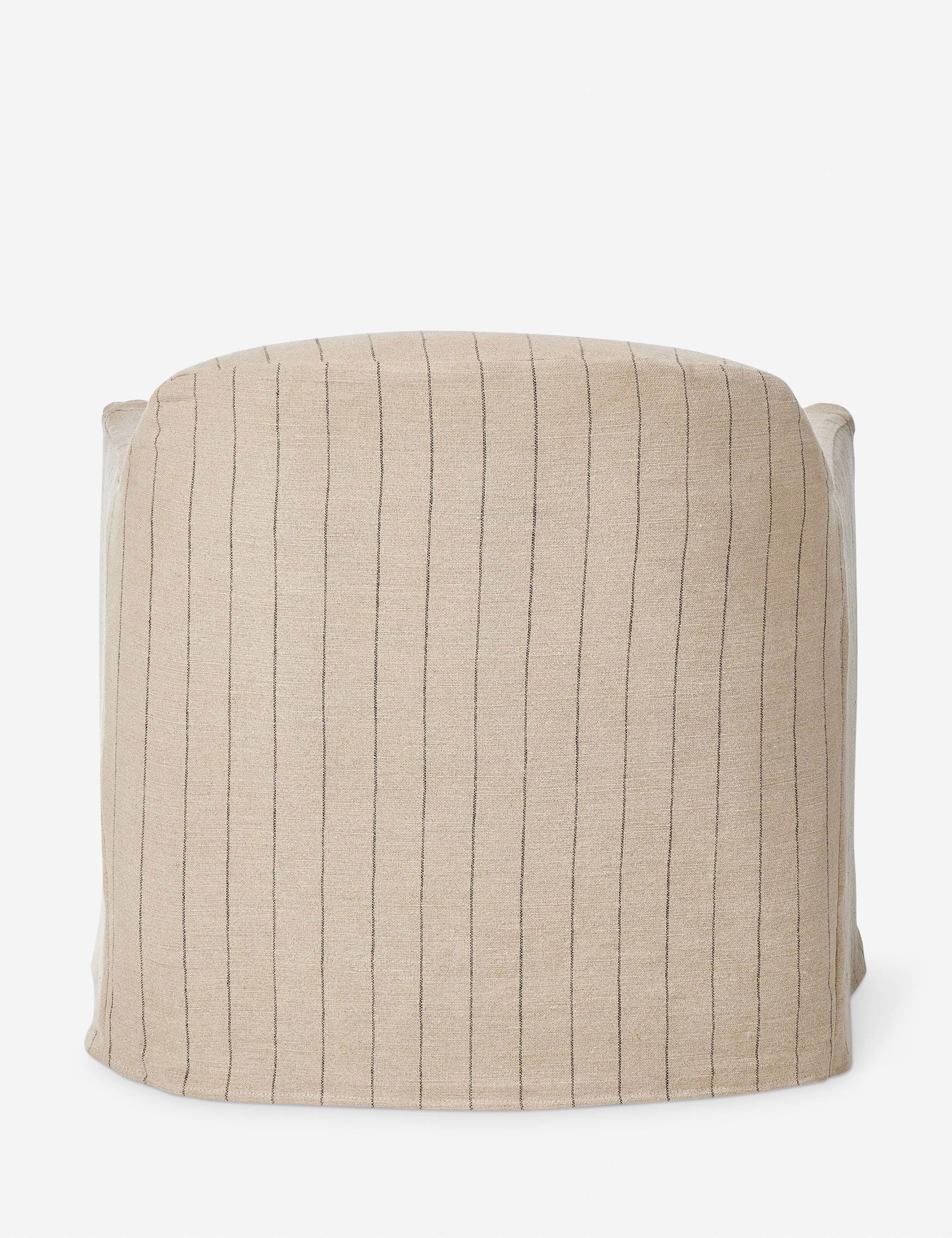 Lowell Slipcover Swivel Chair by Amber Lewis x Four Hands - Flint