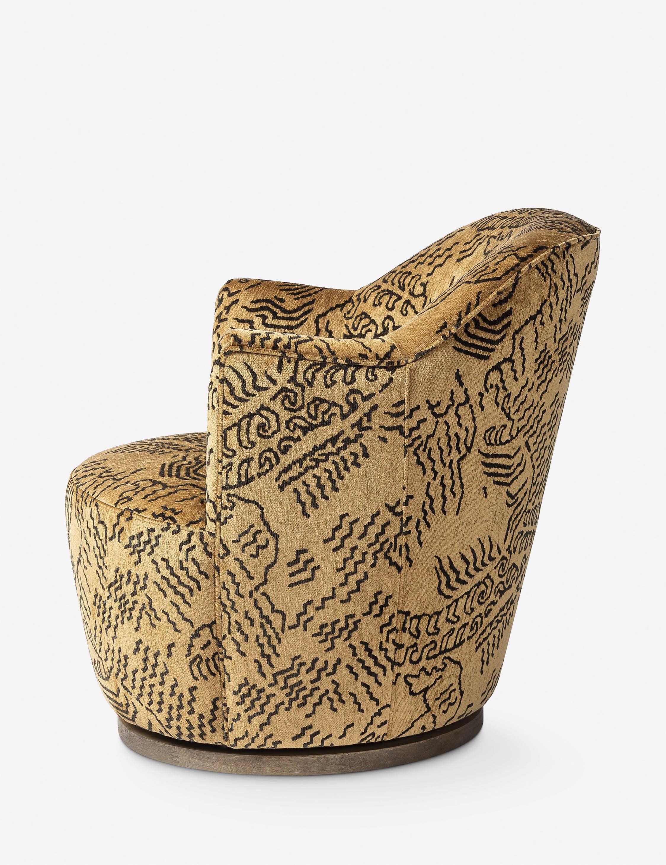 Margie Swivel Chair - Gold