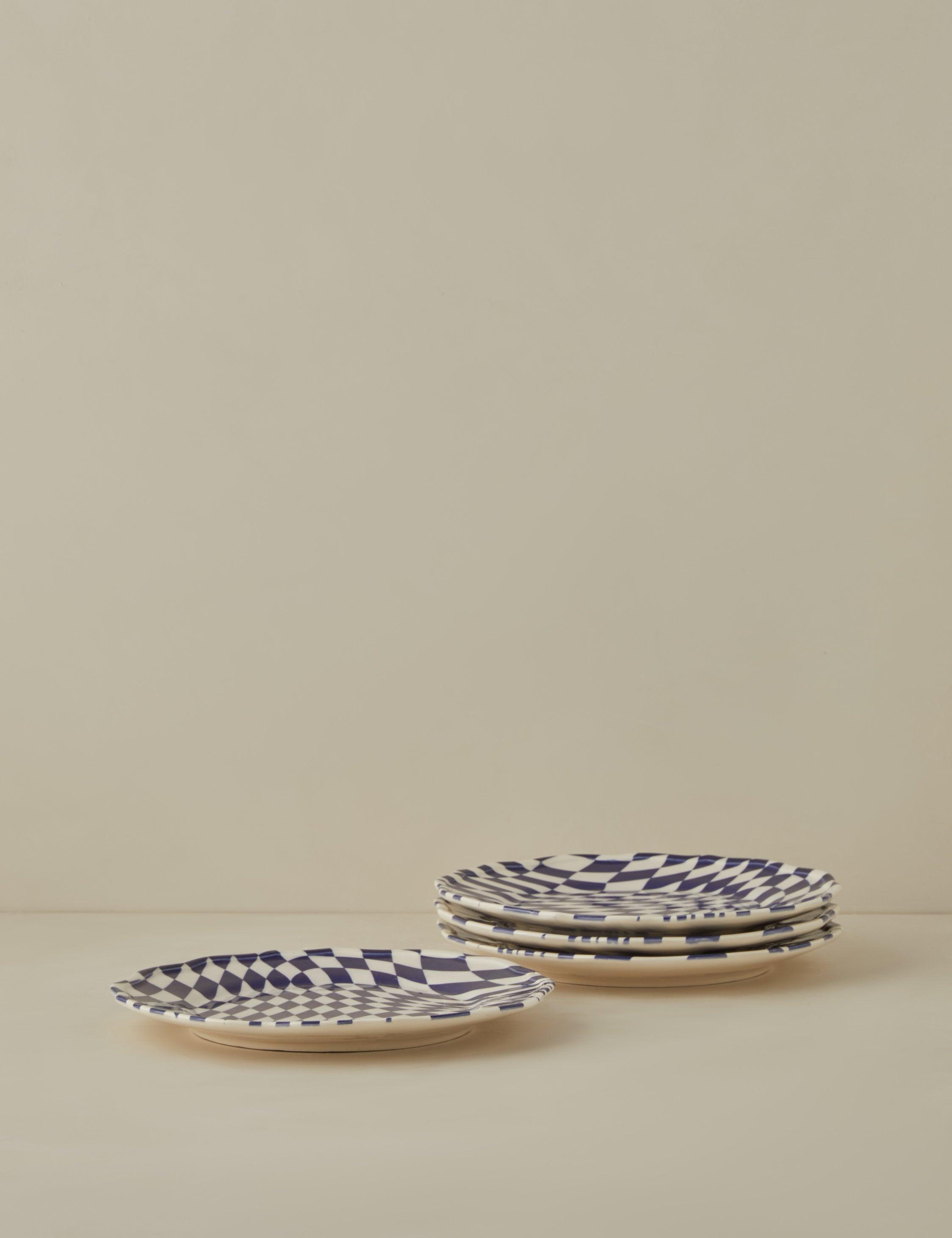 Mafalda Stoneware Dinnerware by Maison Madison - Dessert Plates -Set of 4
