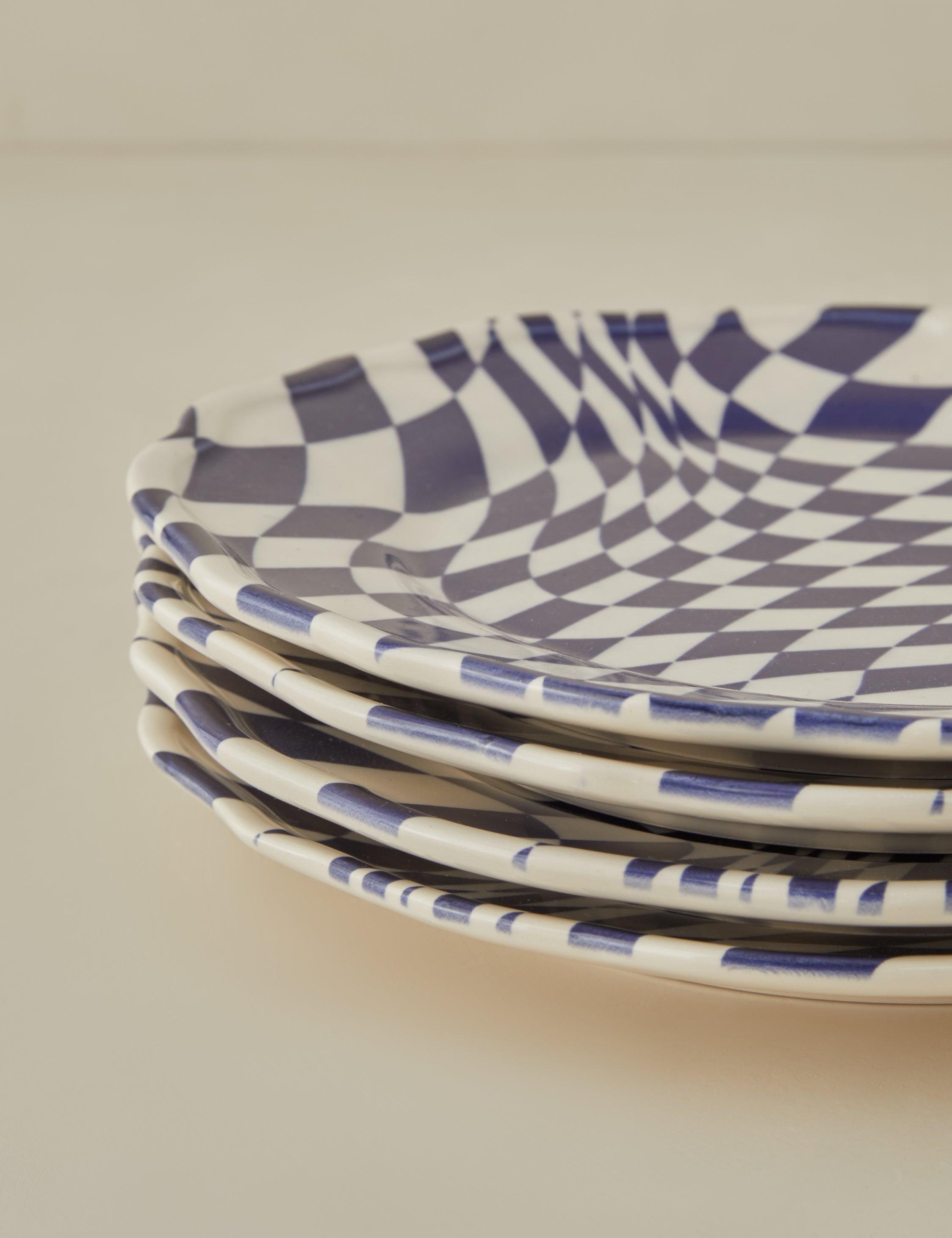 Mafalda Stoneware Dinnerware by Maison Madison - Dessert Plates -Set of 4