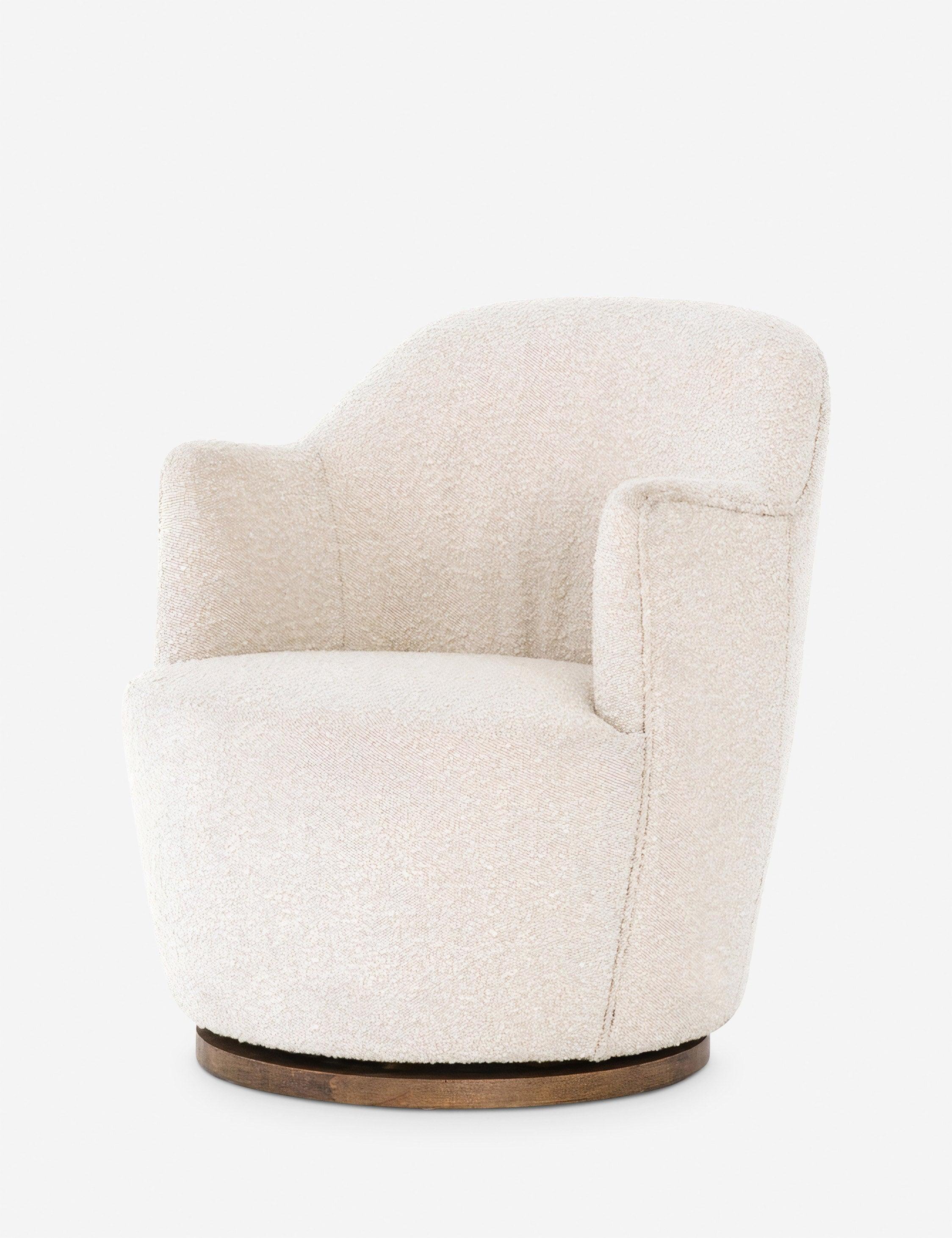 Margie Swivel Chair - Natural Boucle