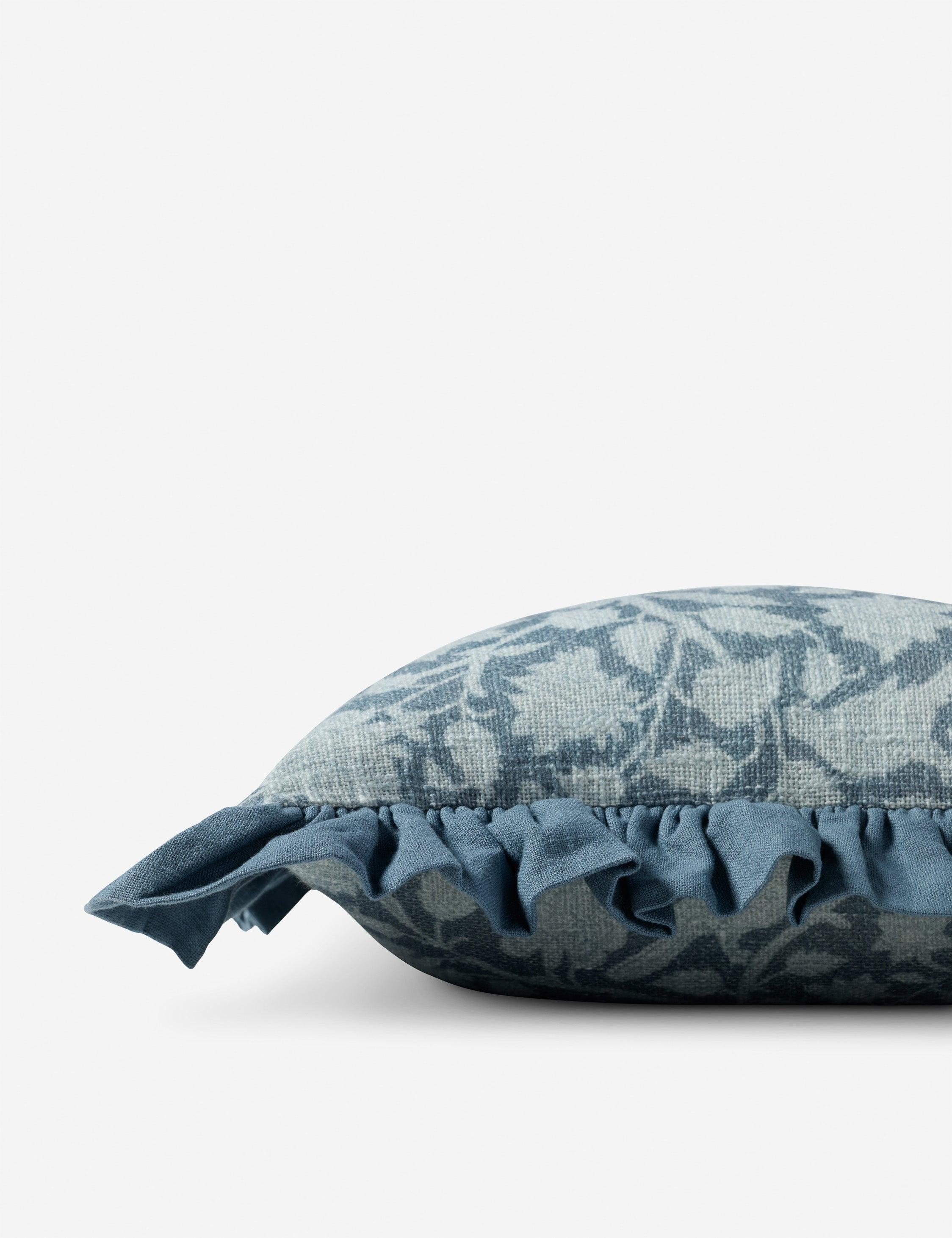 Kathleen Pillow by Chris Loves Julia x Loloi - Blue / 18" x 18" / Polyester