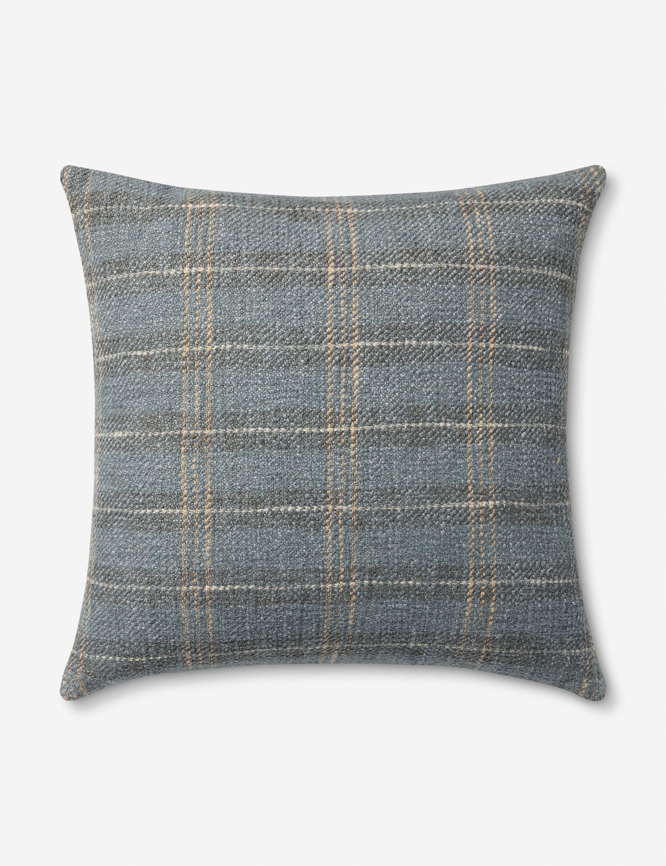 Stockton Pillow by Amber Lewis x Loloi - Blue / 18" x 18" / Polyester