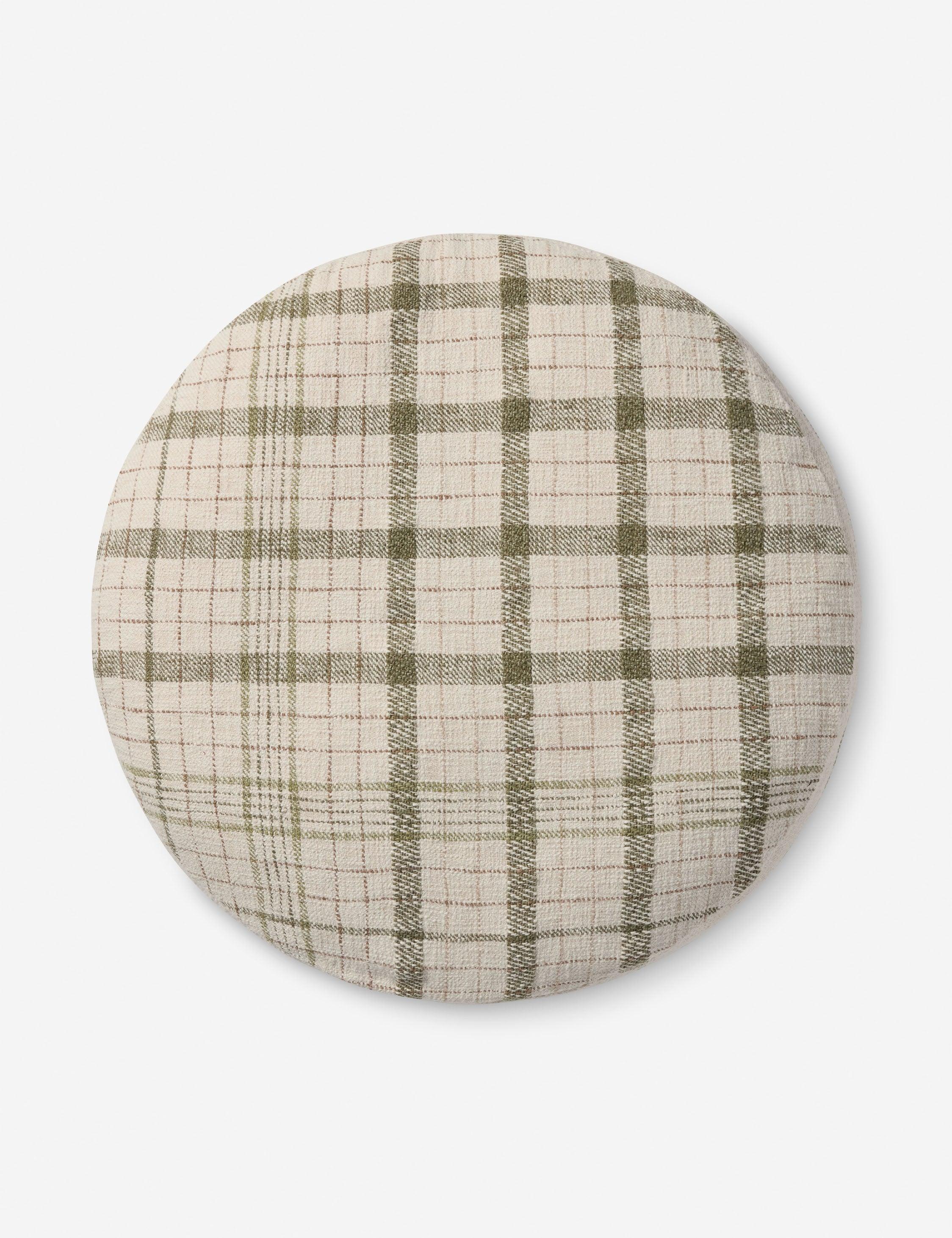 Wallace Pouf by Chris Loves Julia x Loloi - Cream