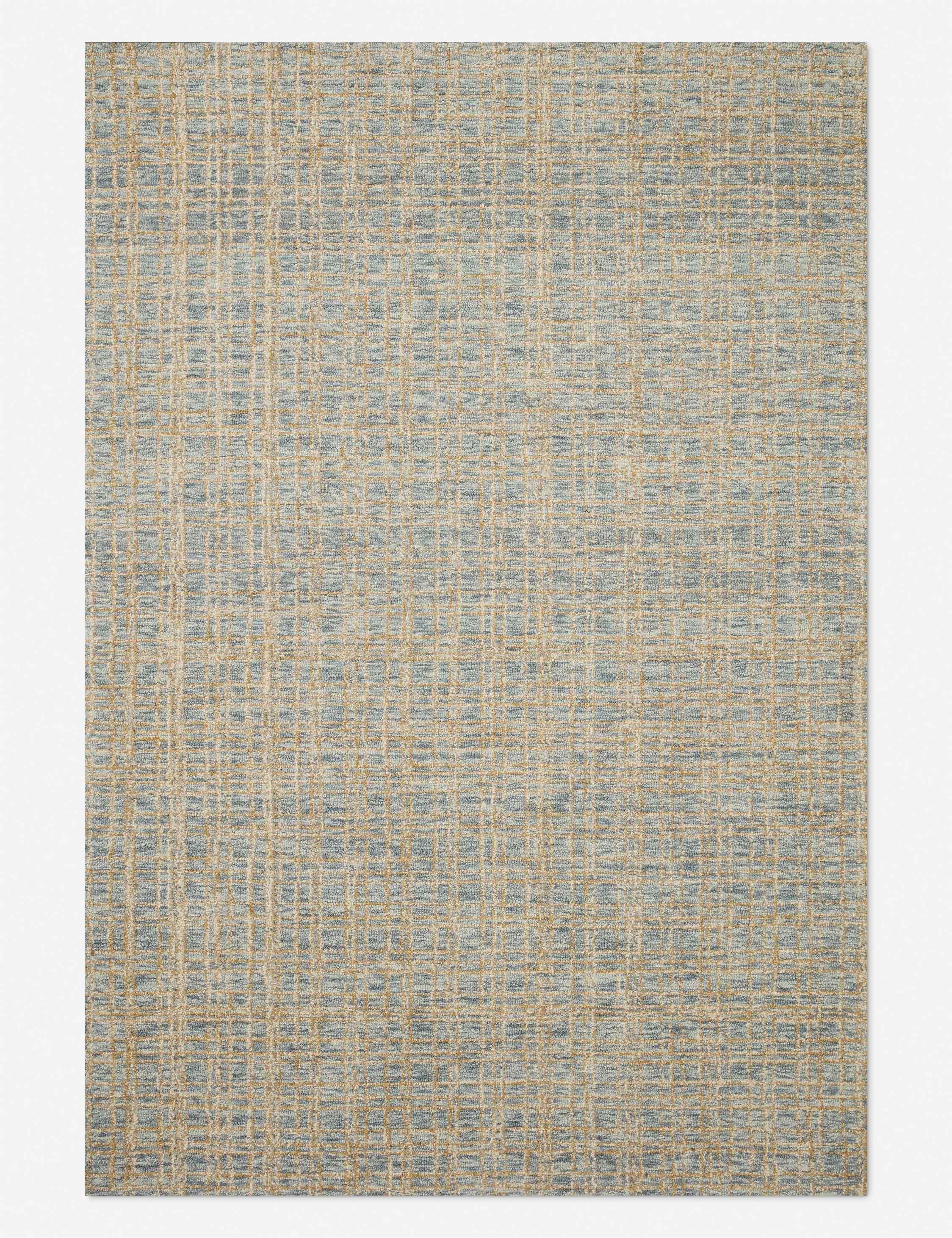 Polly I Hand-Tufted Wool Rug by Chris Loves Julia x Loloi - Blue and Sand / 3'6" x 5'6"