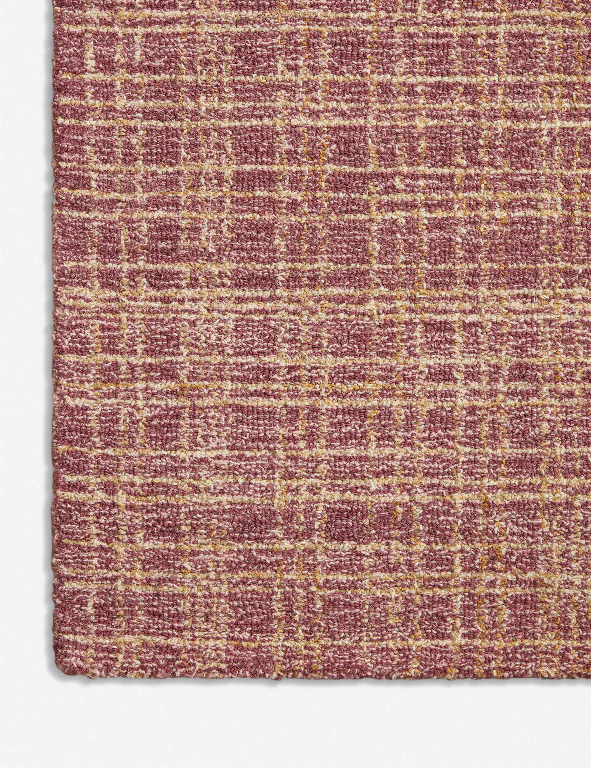 Polly I Hand-Tufted Wool Rug by Chris Loves Julia x Loloi - Berry and Natural / 2'6" x 9'9" Runner