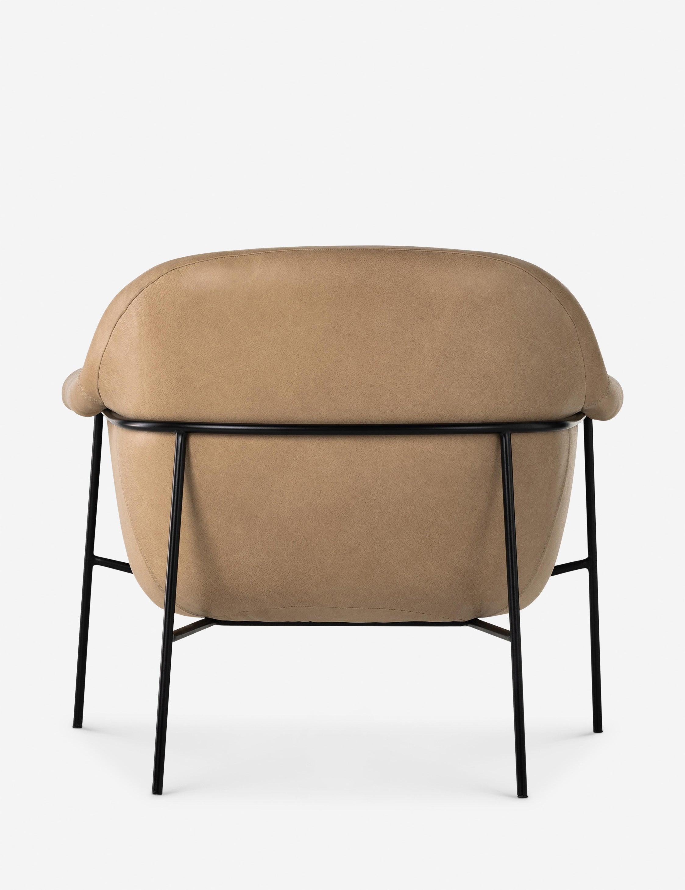 Penelope Accent Chair - Taupe Leather
