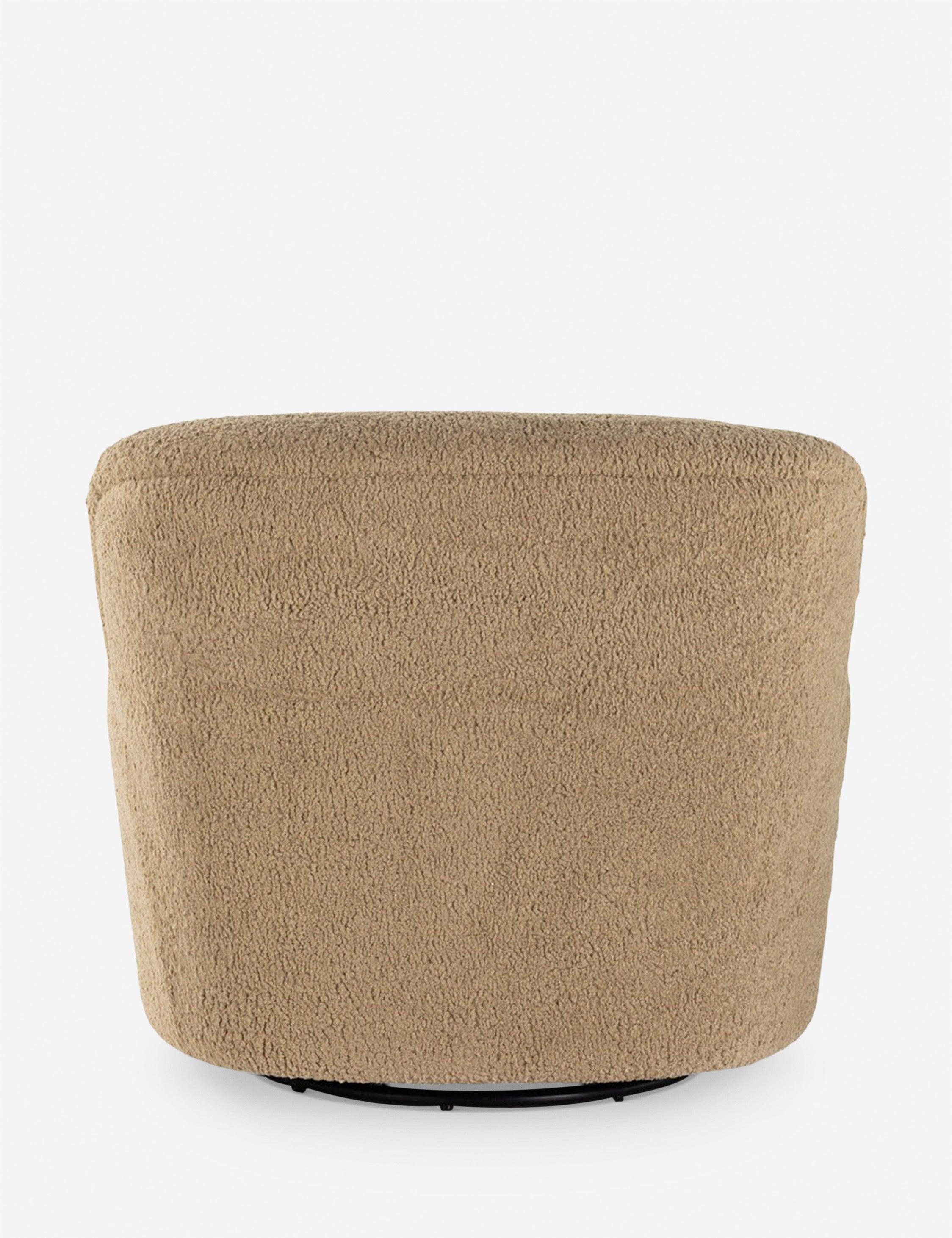Preston Swivel Accent Chair - Camel Sheepskin