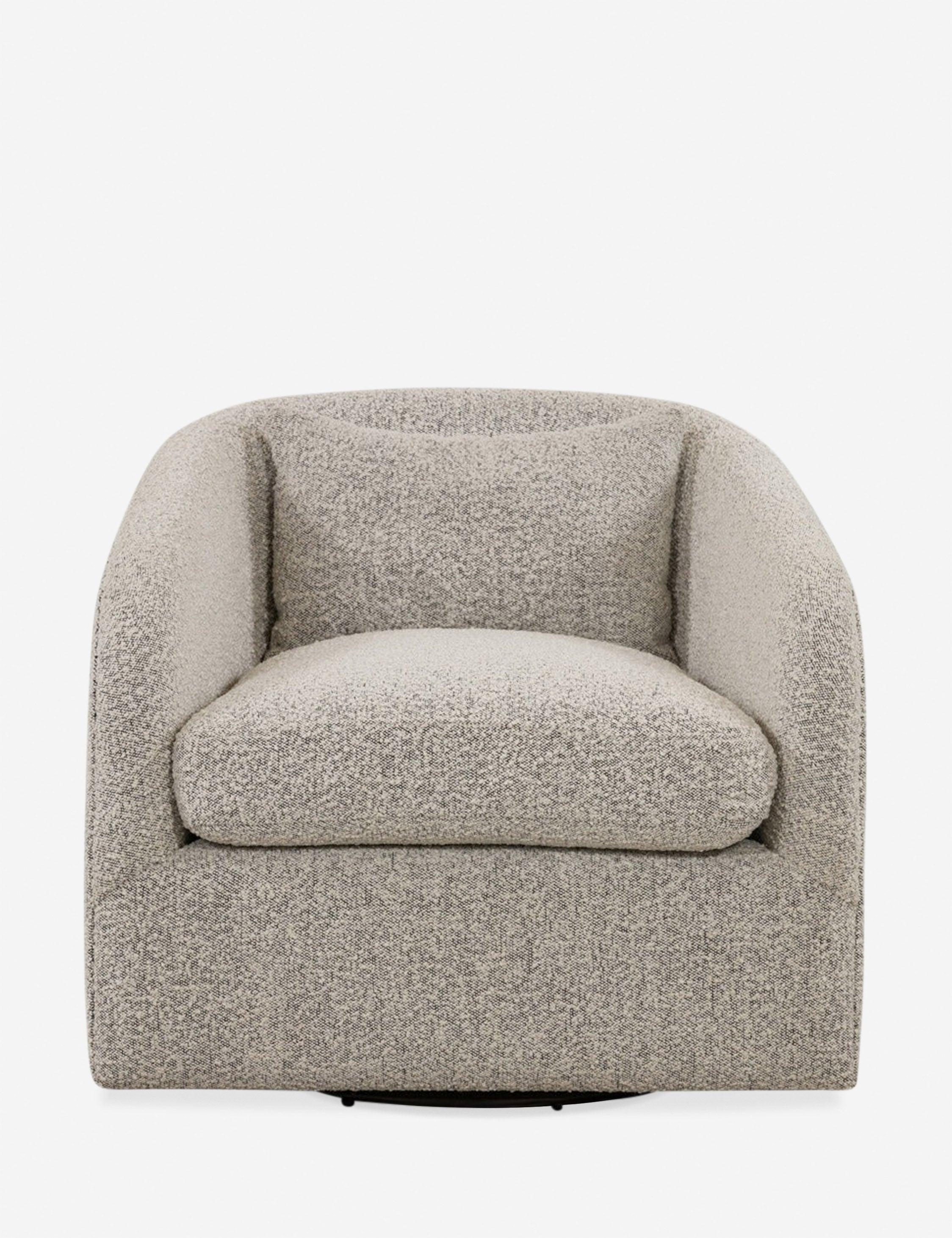 Ren Swivel Chair - Gray Boucle