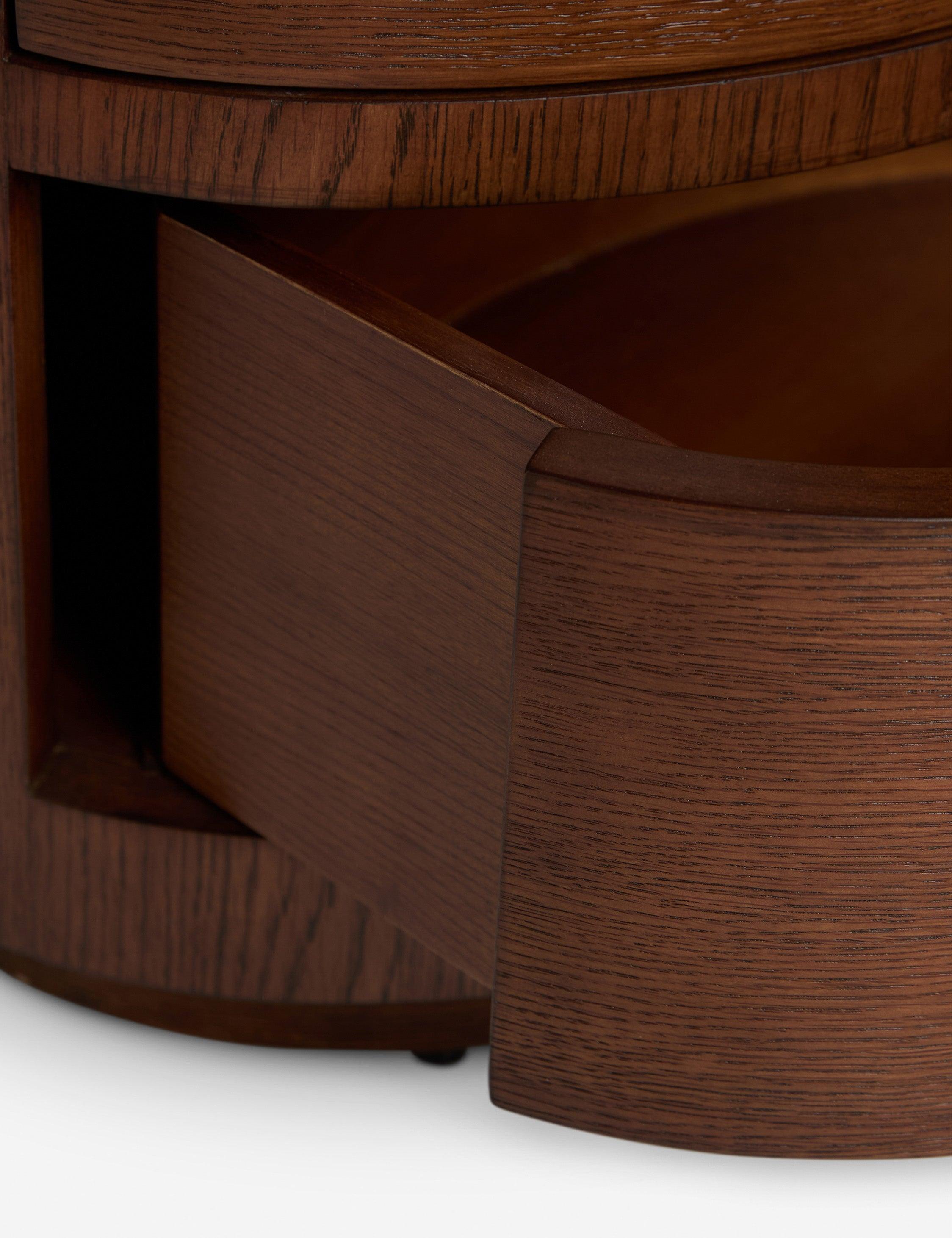 Ripple Nightstand by Sarah Sherman Samuel - Vintage Brown