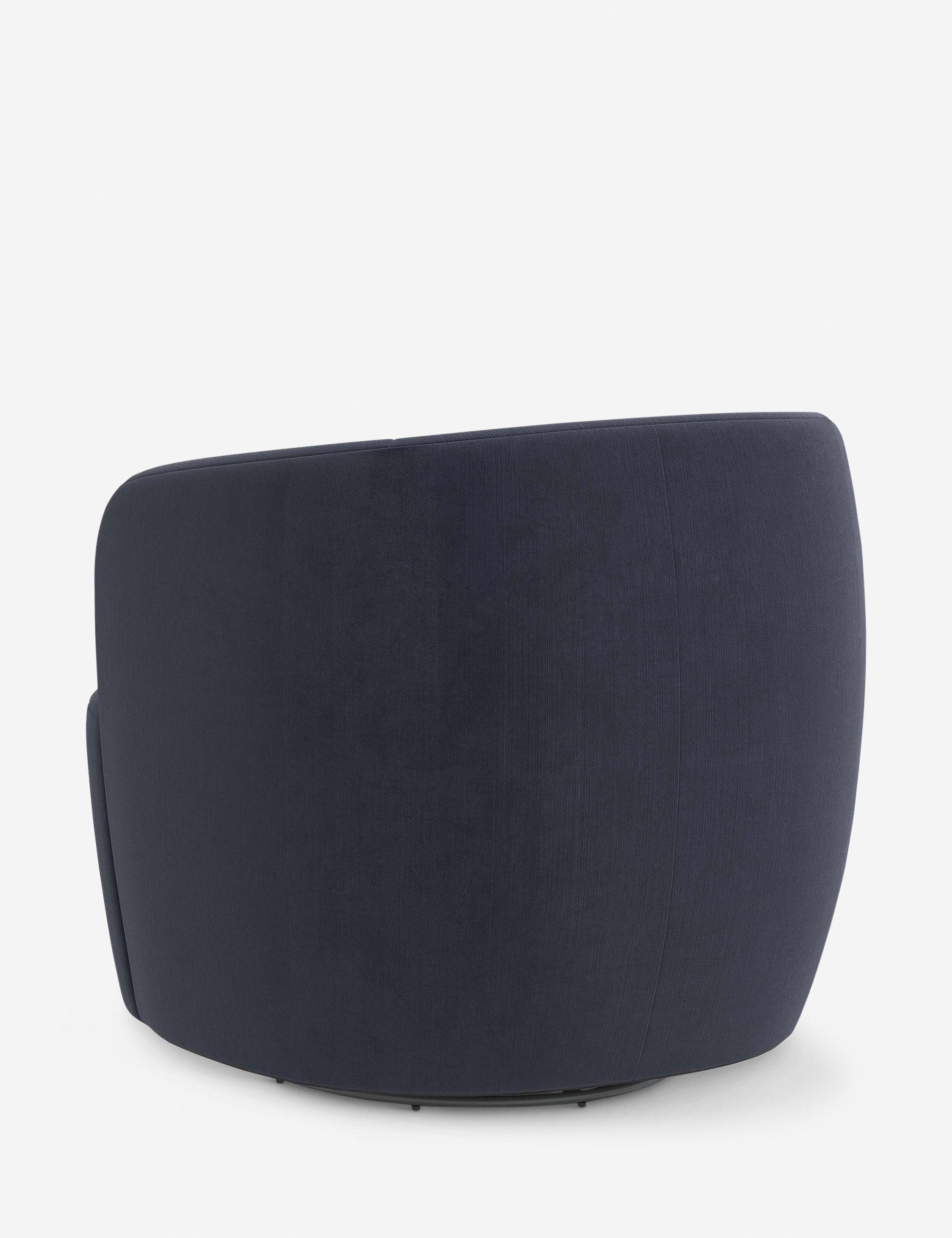 Rue Swivel Chair - Navy Velvet