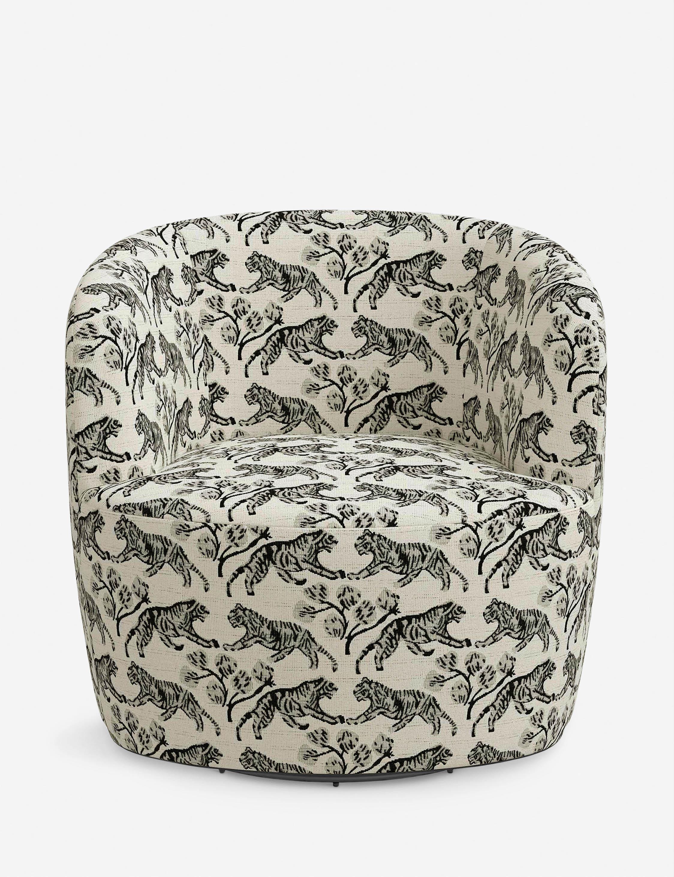 Rue Swivel Chair - Tiger Ivory by Sarah Sherman Samuel