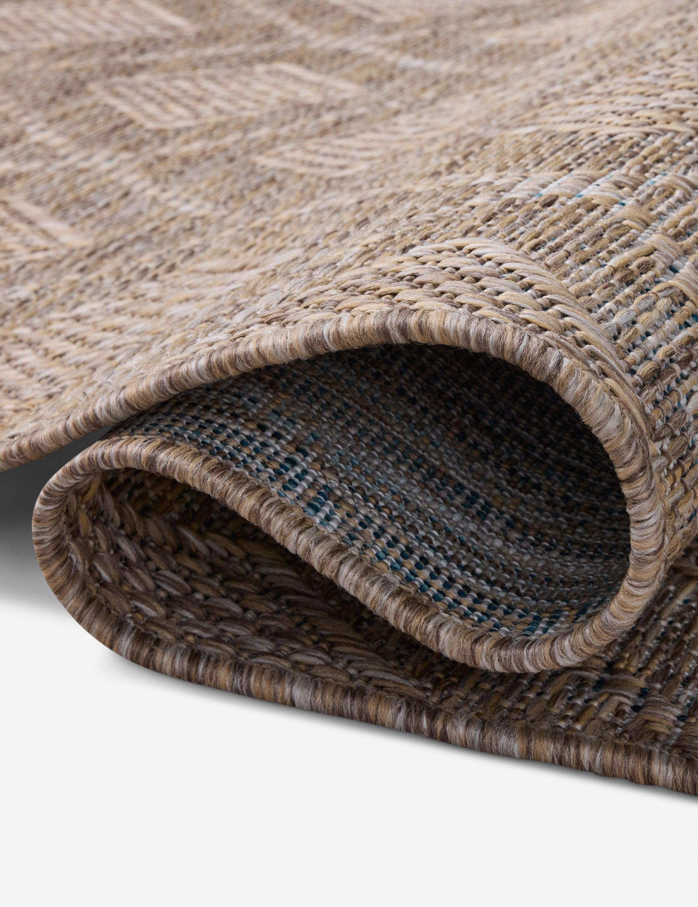 Topanga II Indoor / Outdoor Rug by Amber Lewis x Loloi - Natural and Mist / 3'11" x 5'11"