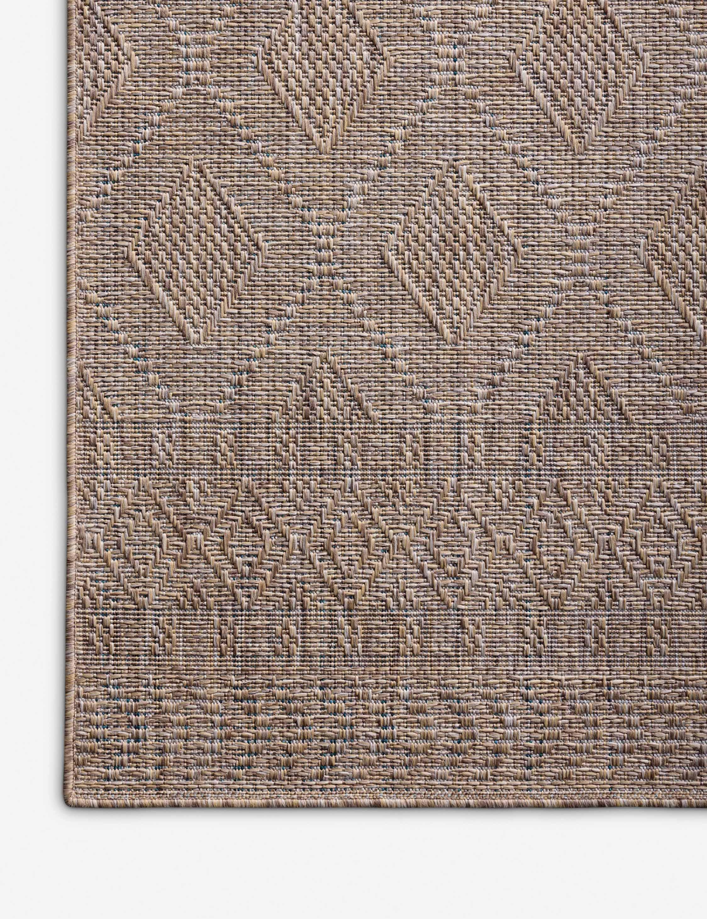 Topanga II Indoor / Outdoor Rug by Amber Lewis x Loloi - Natural and Mist / 3'11" x 5'11"