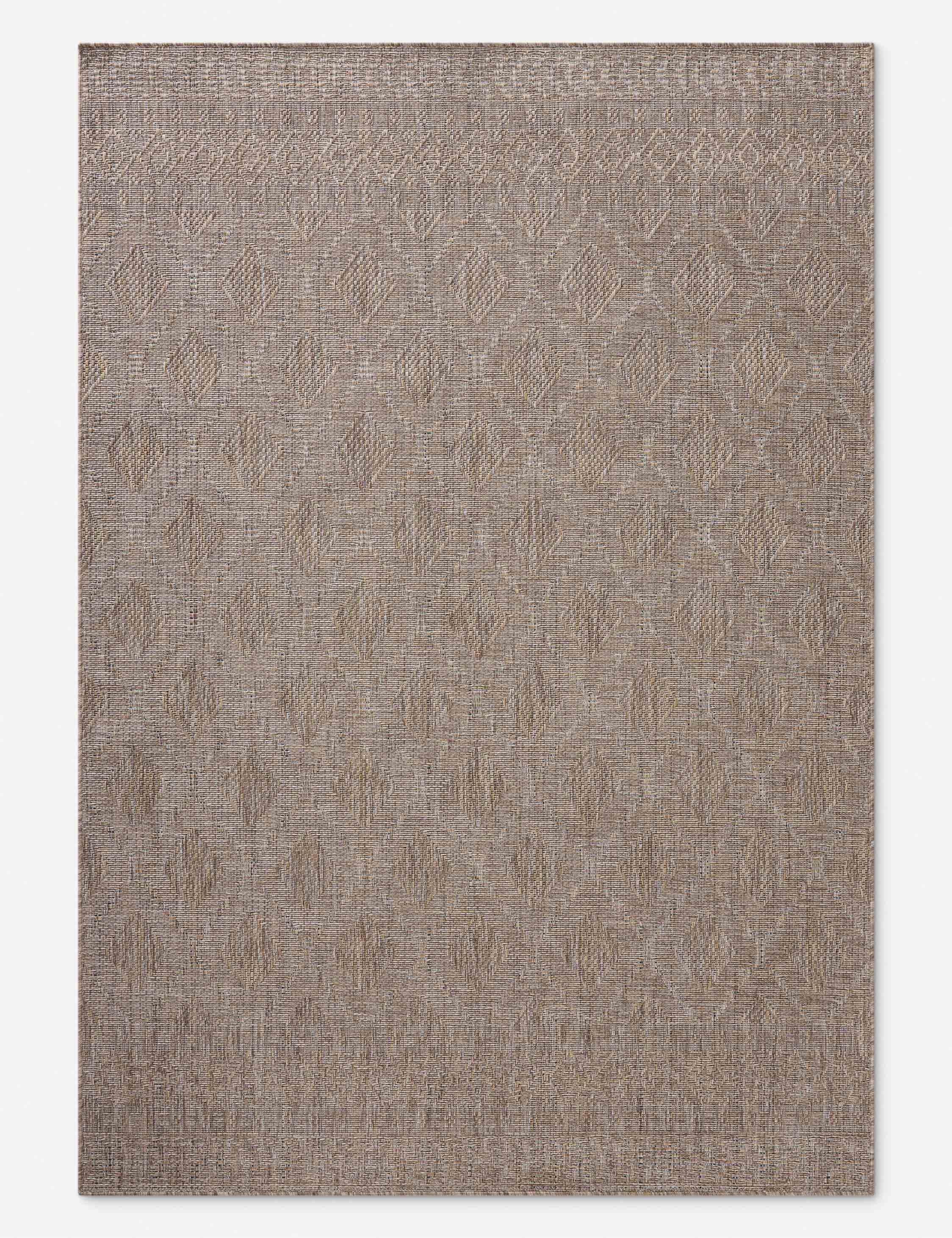Topanga II Indoor / Outdoor Rug by Amber Lewis x Loloi - Natural and Mist / 3'11" x 5'11"