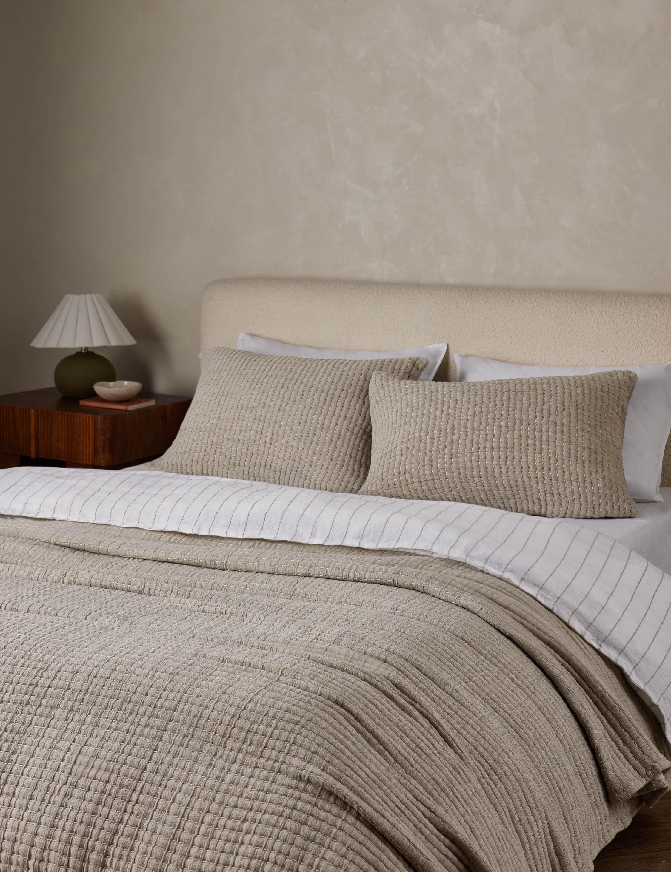 Vancouver Cotton Coverlet by Pom Pom at Home - Gray / Twin