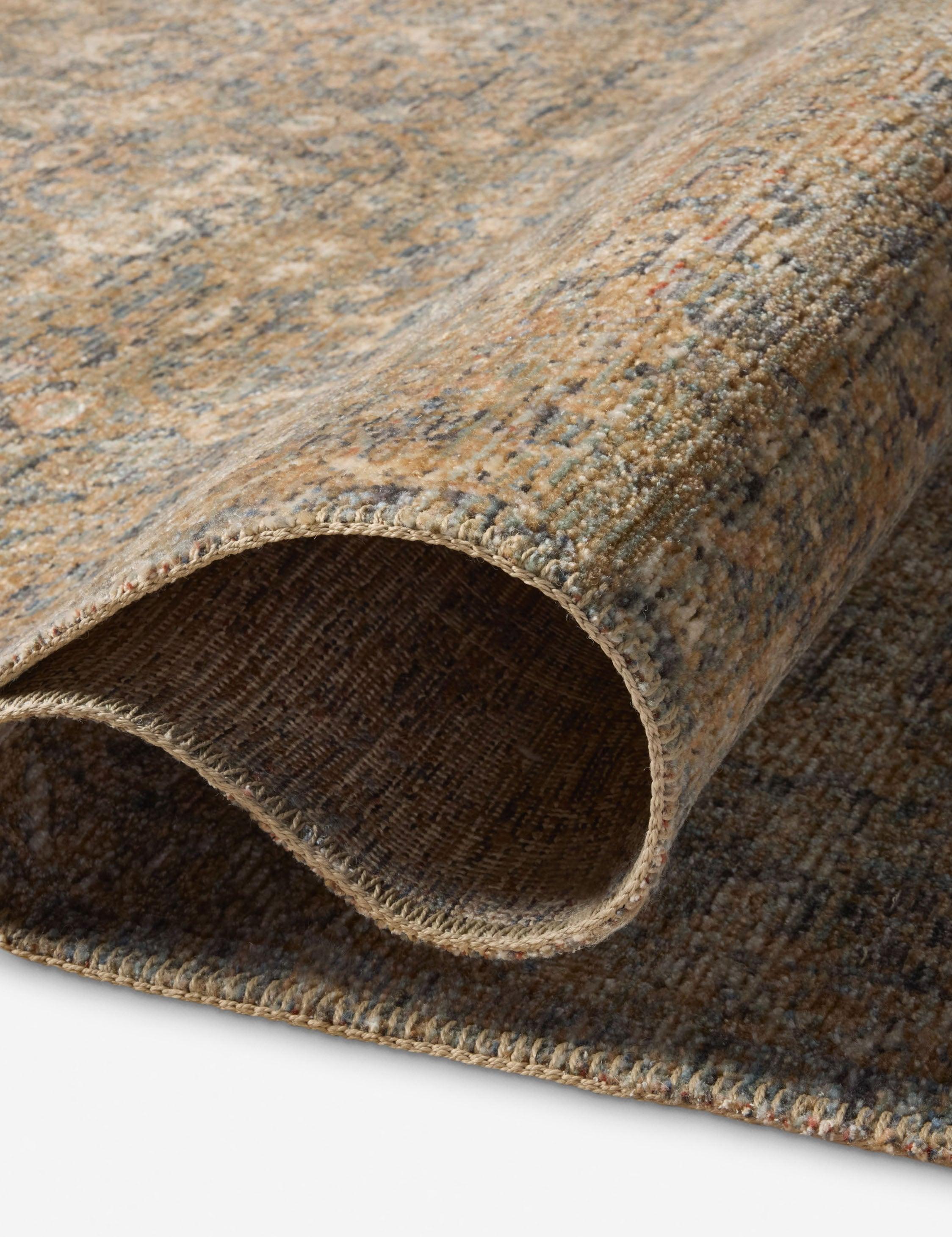 Molly I Rug by Amber Lewis x Loloi - Denim and Gold / 3' x 5'