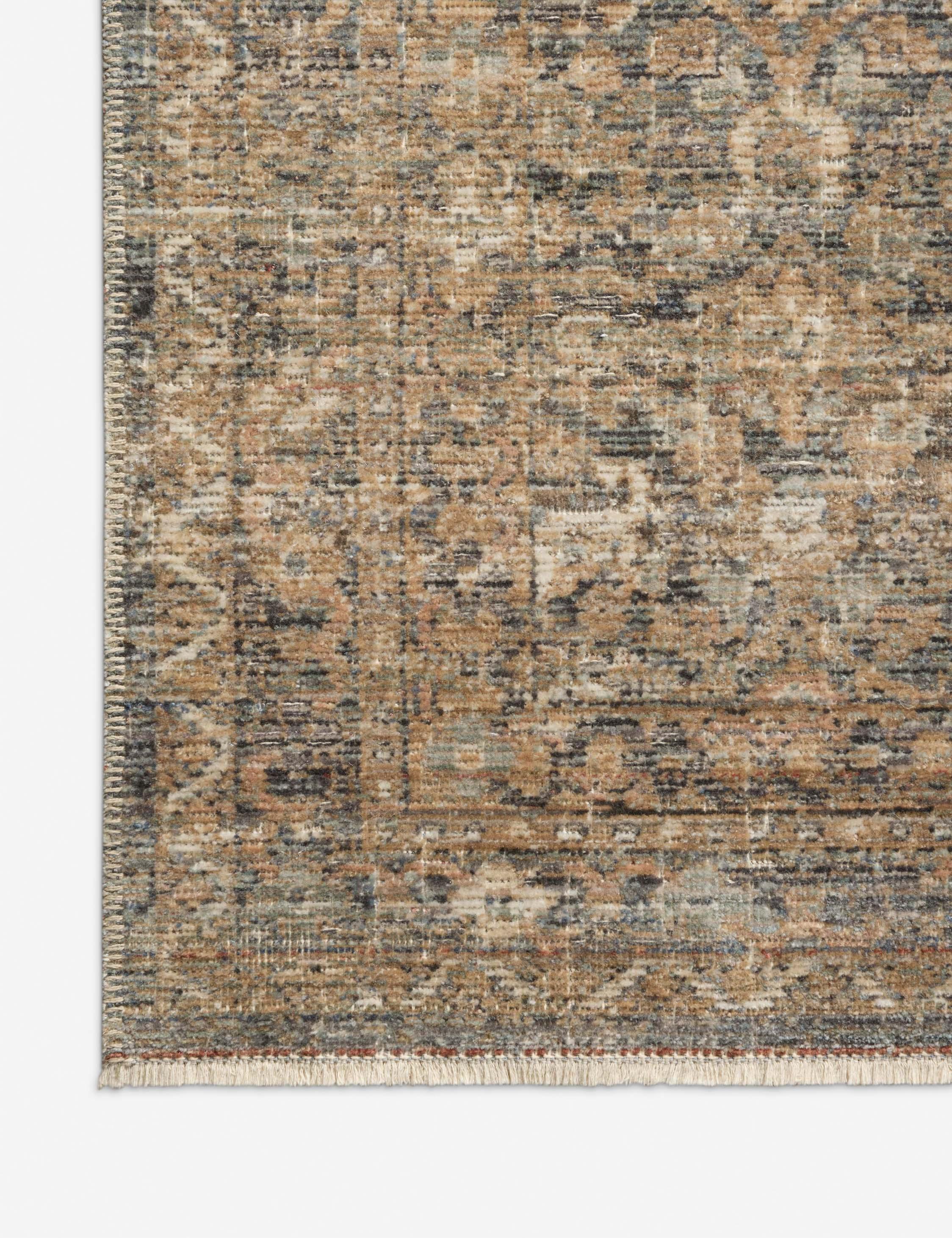 Molly I Rug by Amber Lewis x Loloi - Denim and Gold / 3' x 5'