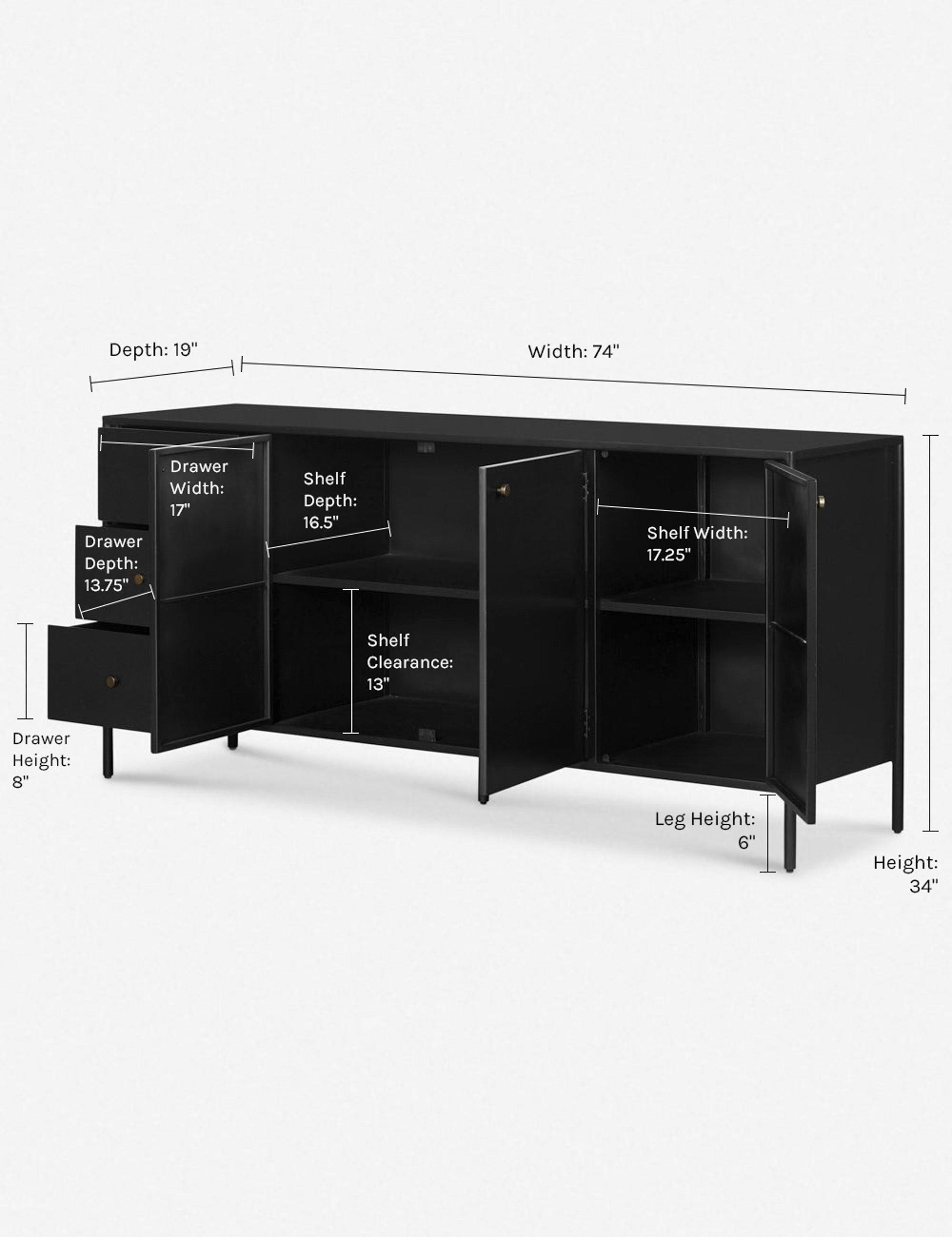 Mathus Sideboard - Black