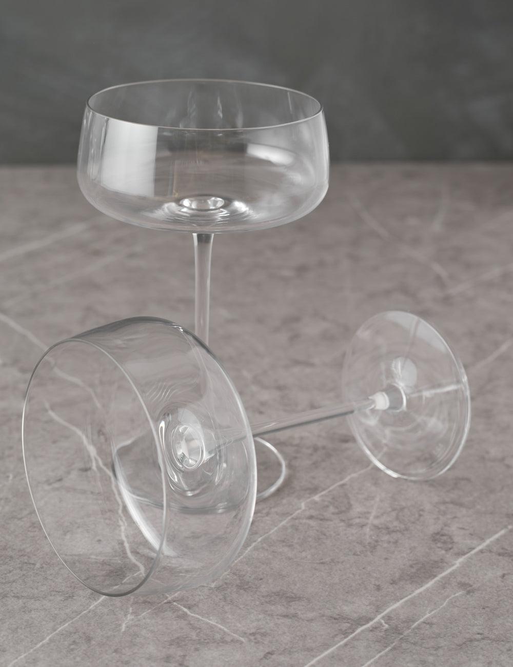 Metropolitan Glassware by LSA International - Champagne Coupes -Set of 4