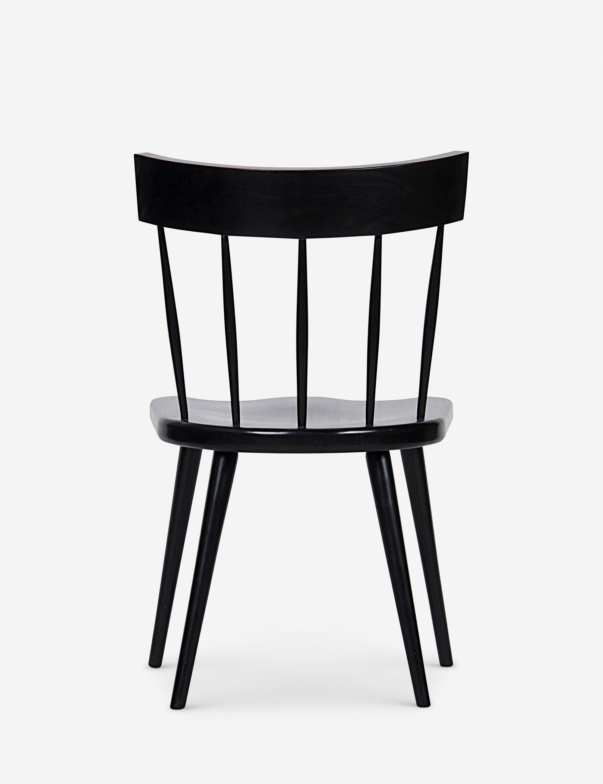 Esme Classic Windsor Back Side Chair in Hand-Rubbed Black