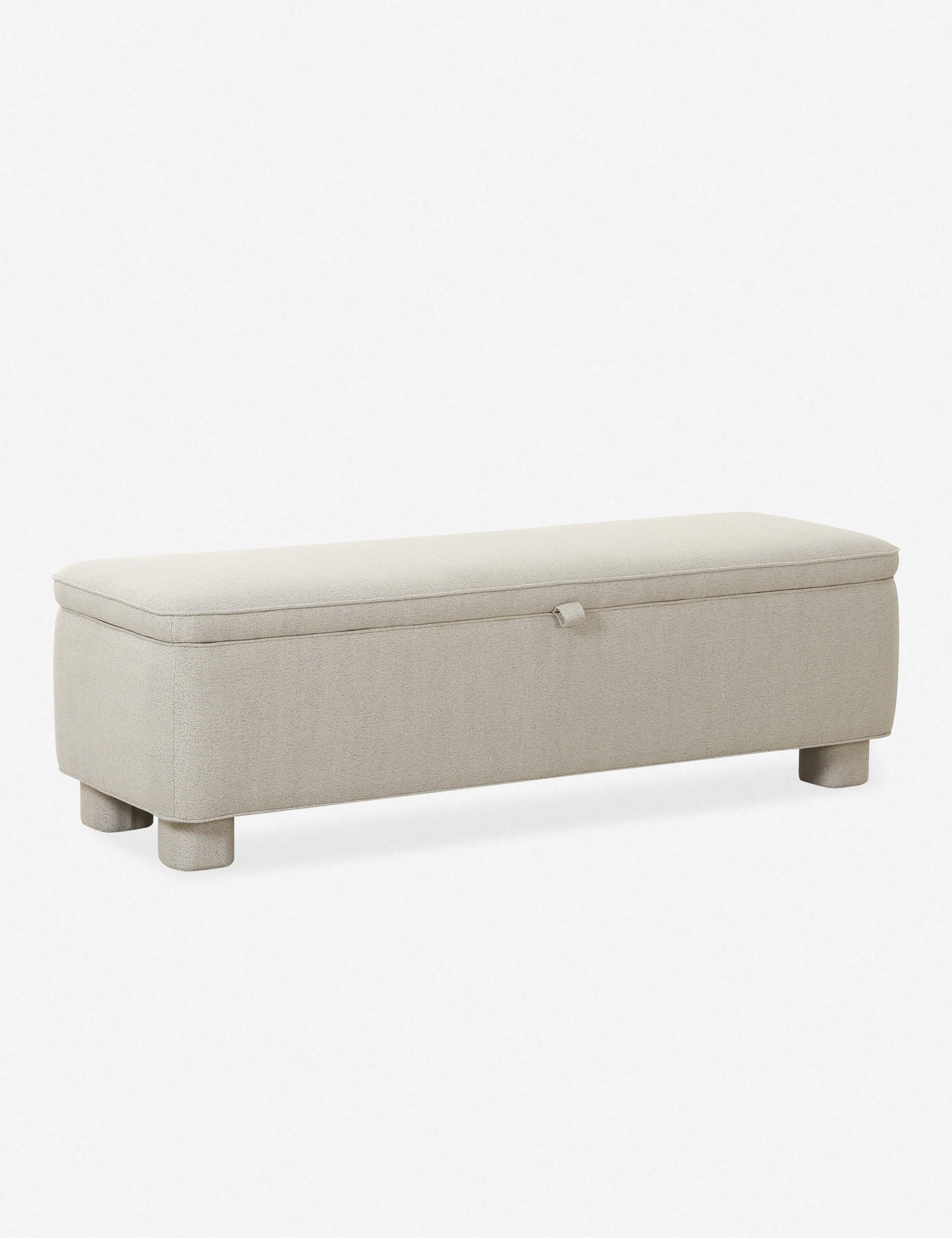 Asner Storage Bench - Light Gray