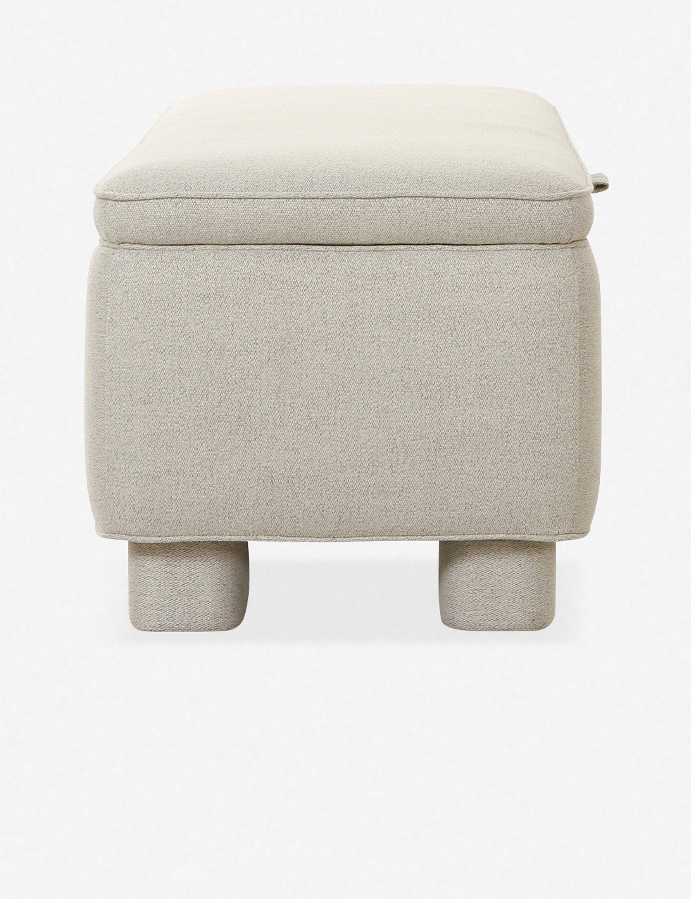 Asner Storage Bench - Light Gray