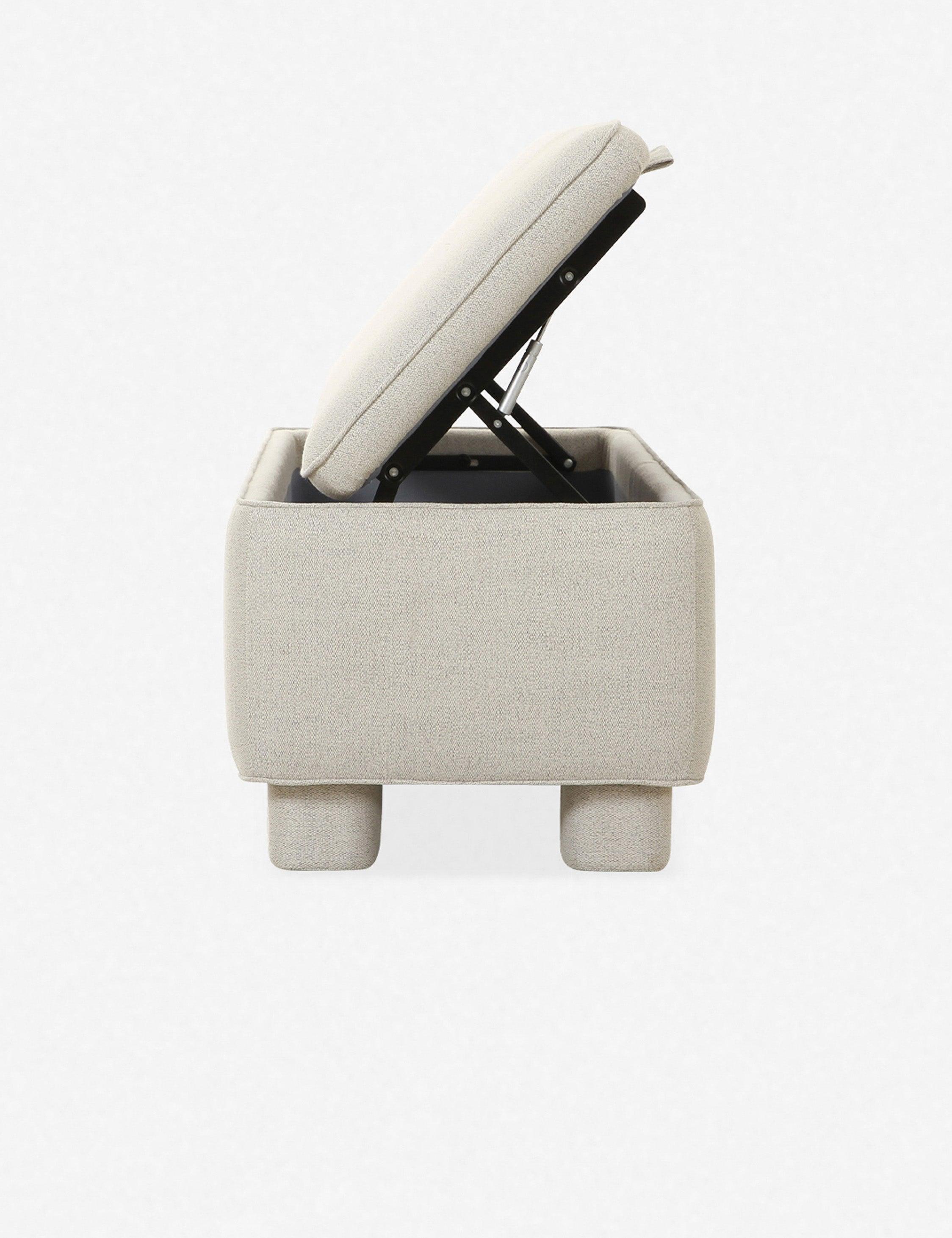 Asner Storage Bench - Light Gray