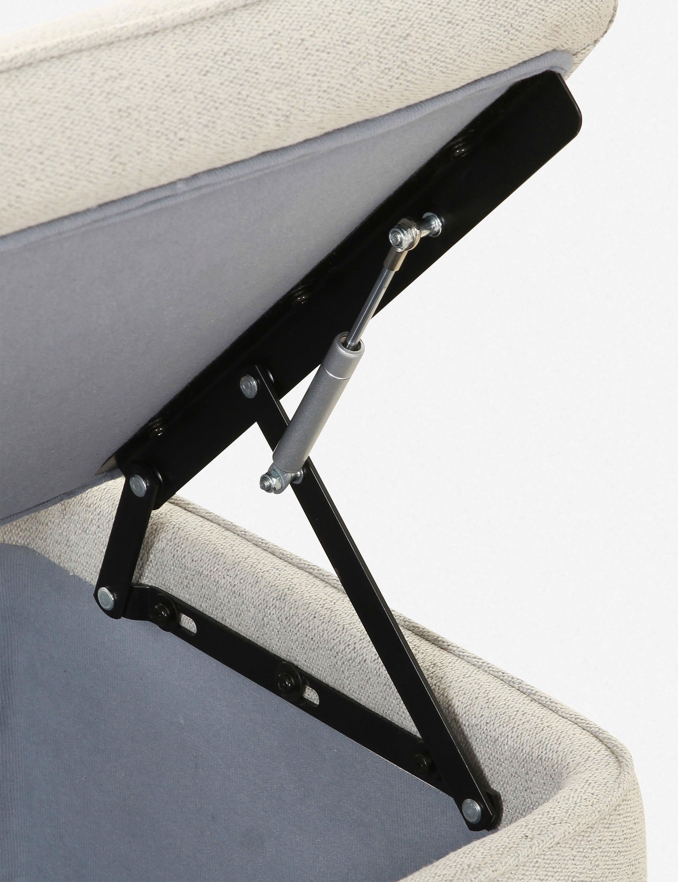 Asner Storage Bench - Light Gray