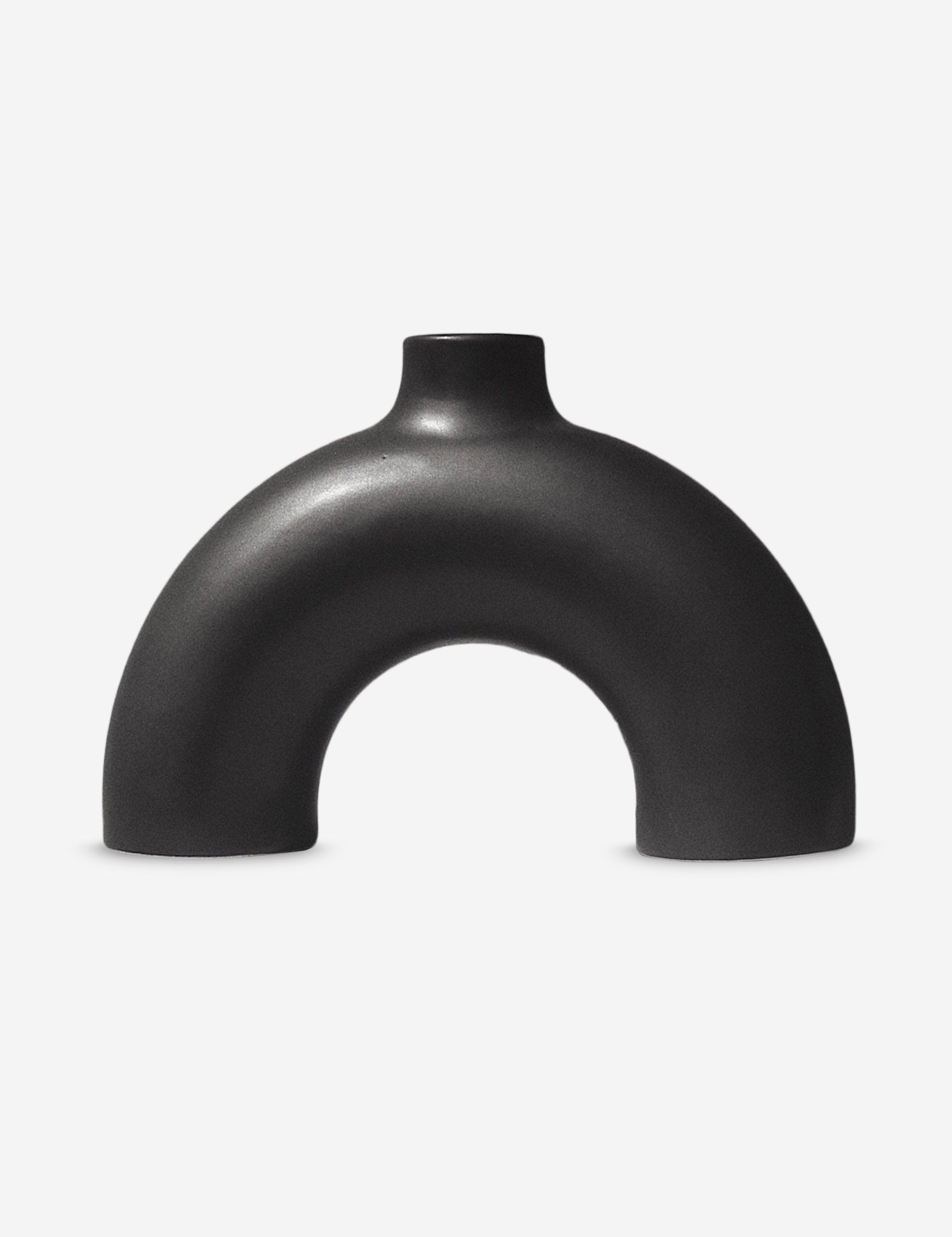 Half Polo Decorative Vase by Osmos Studio - Black