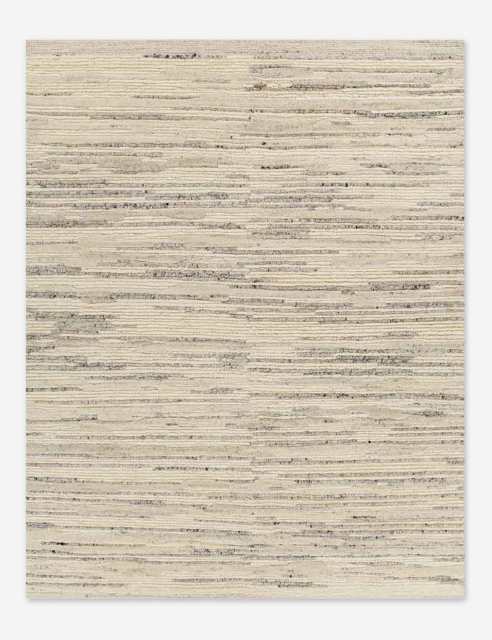 Rizzoli Handwoven Wool Rug - Gray / 5' x 7'6"