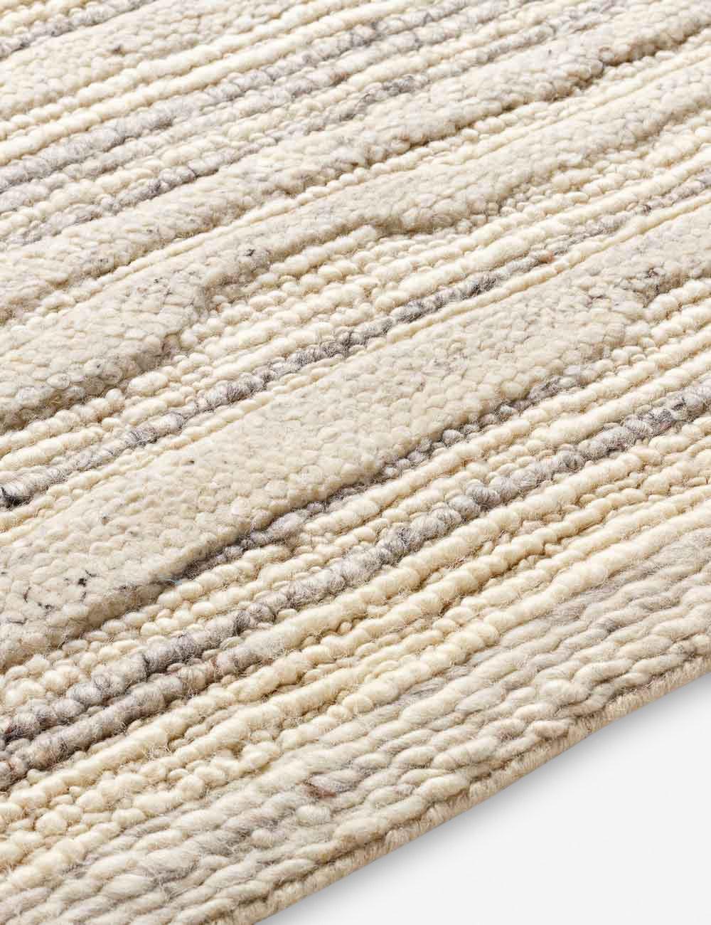 Rizzoli Handwoven Wool Rug - Gray / 5' x 7'6"