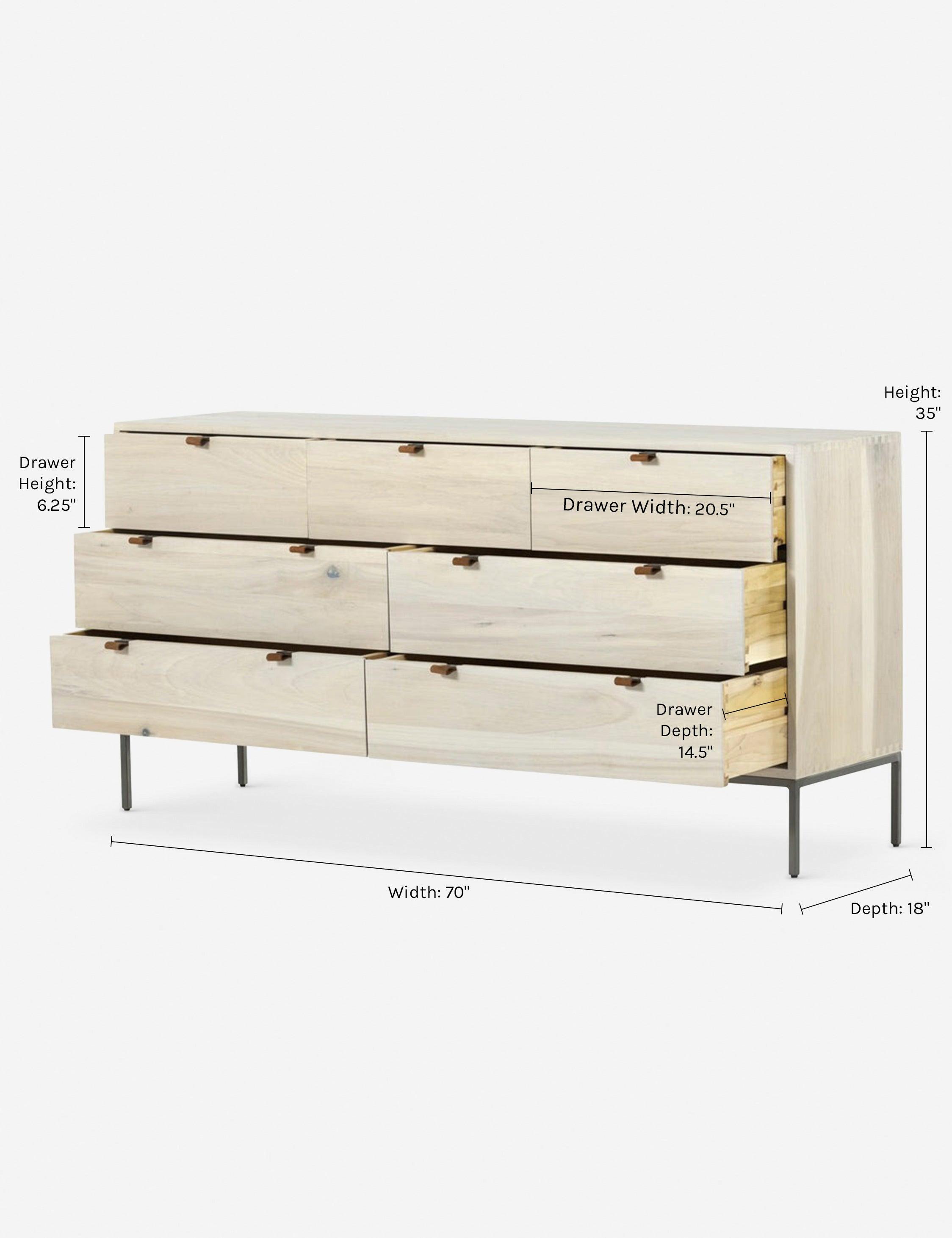 Rosamonde 7-Drawer Dresser - Natural