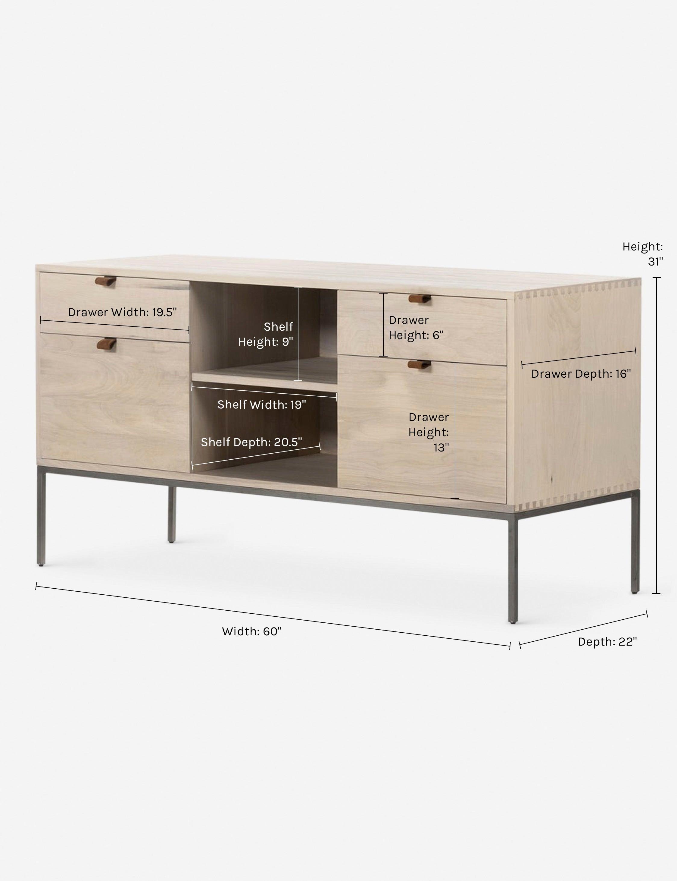 Rosamonde Filing Sideboard - Natural