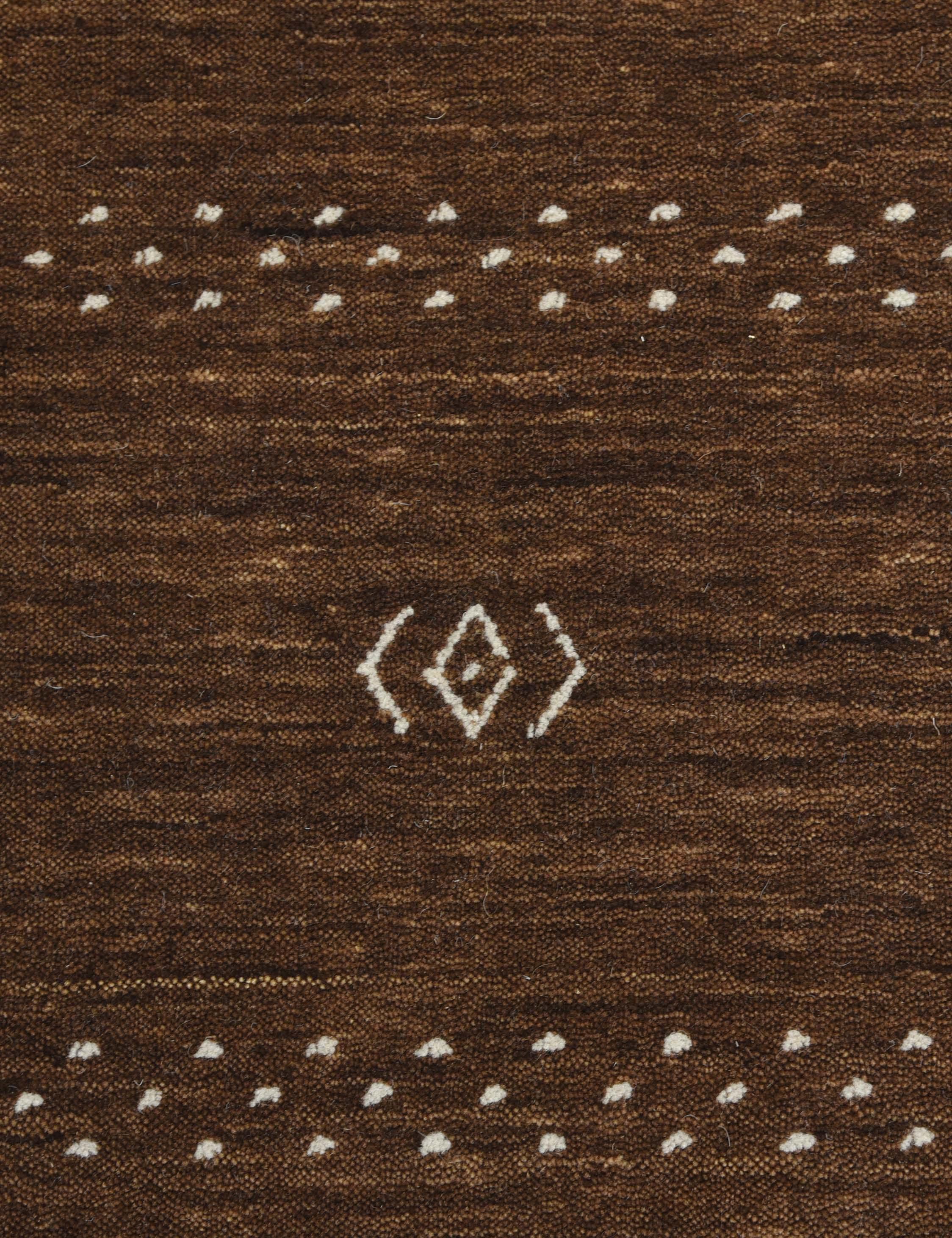 Cyrena Hand-Loomed Wool Rug - Brown / 5' x 8'
