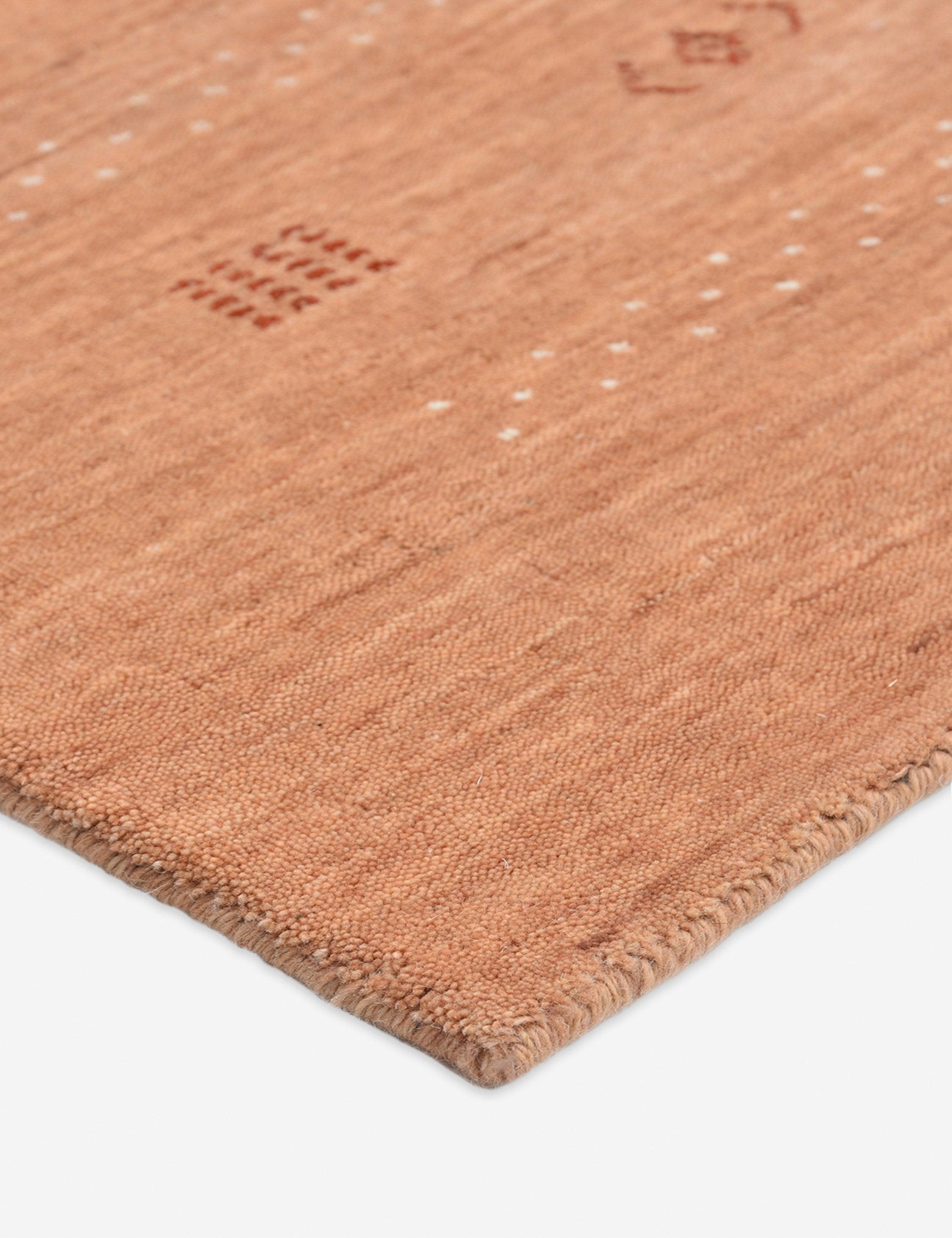 Cyrena Hand-Loomed Wool Rug - Peach / 9' x 12'