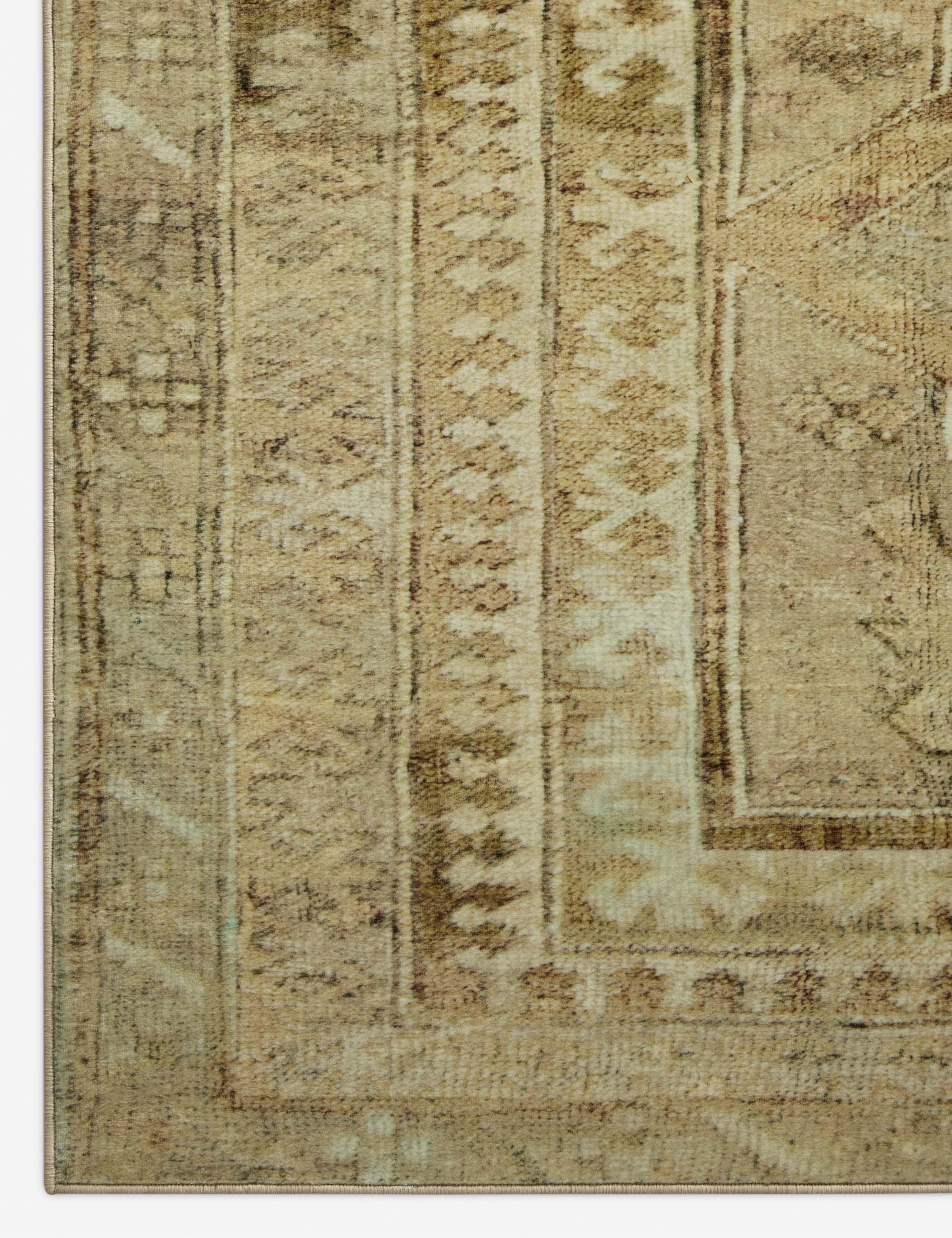 Sinclair II Rug by Magnolia Home by Joanna Gaines x Loloi - Khaki and Tobacco / 5' x 7'