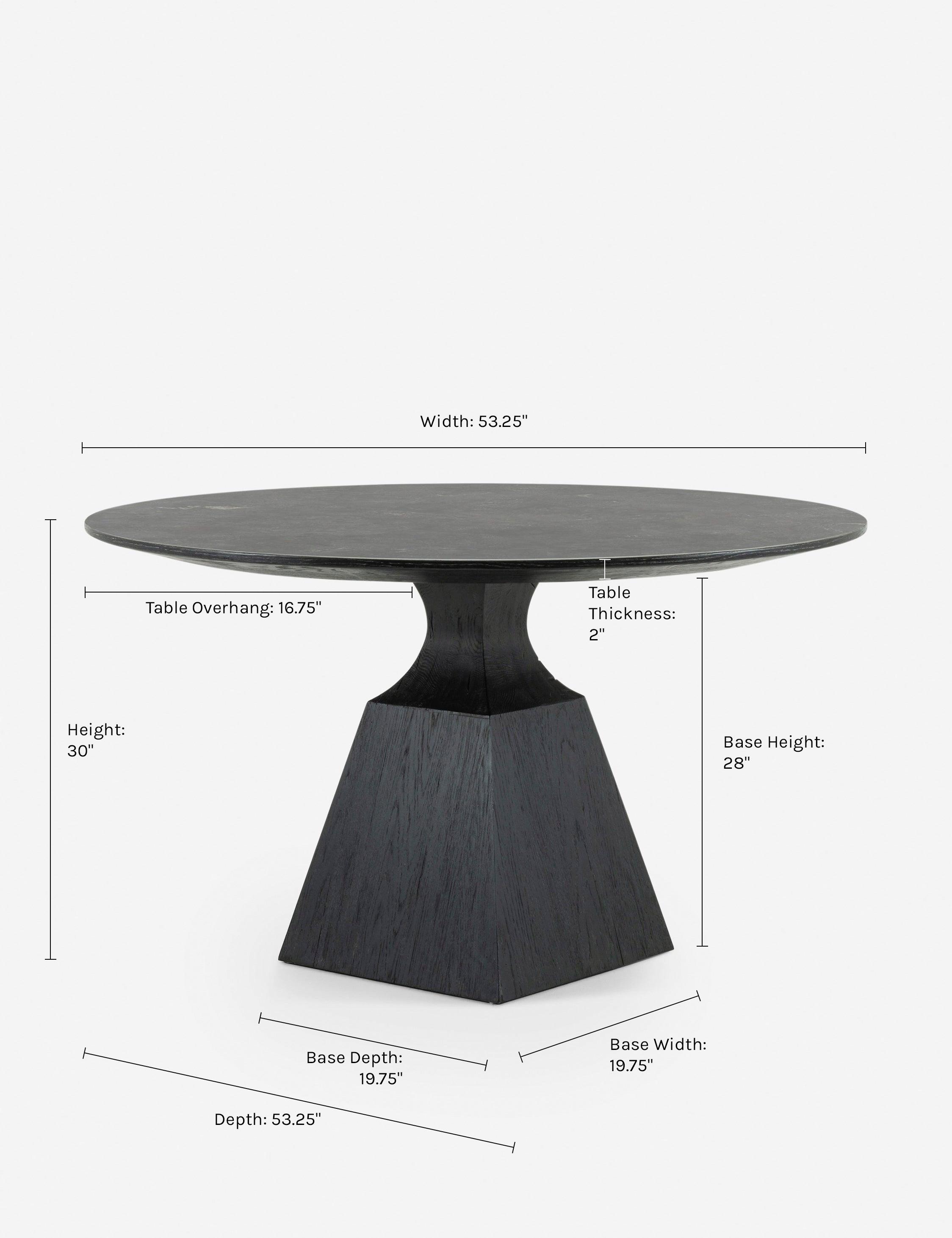 Shanay Round Dining Table - Bluestone