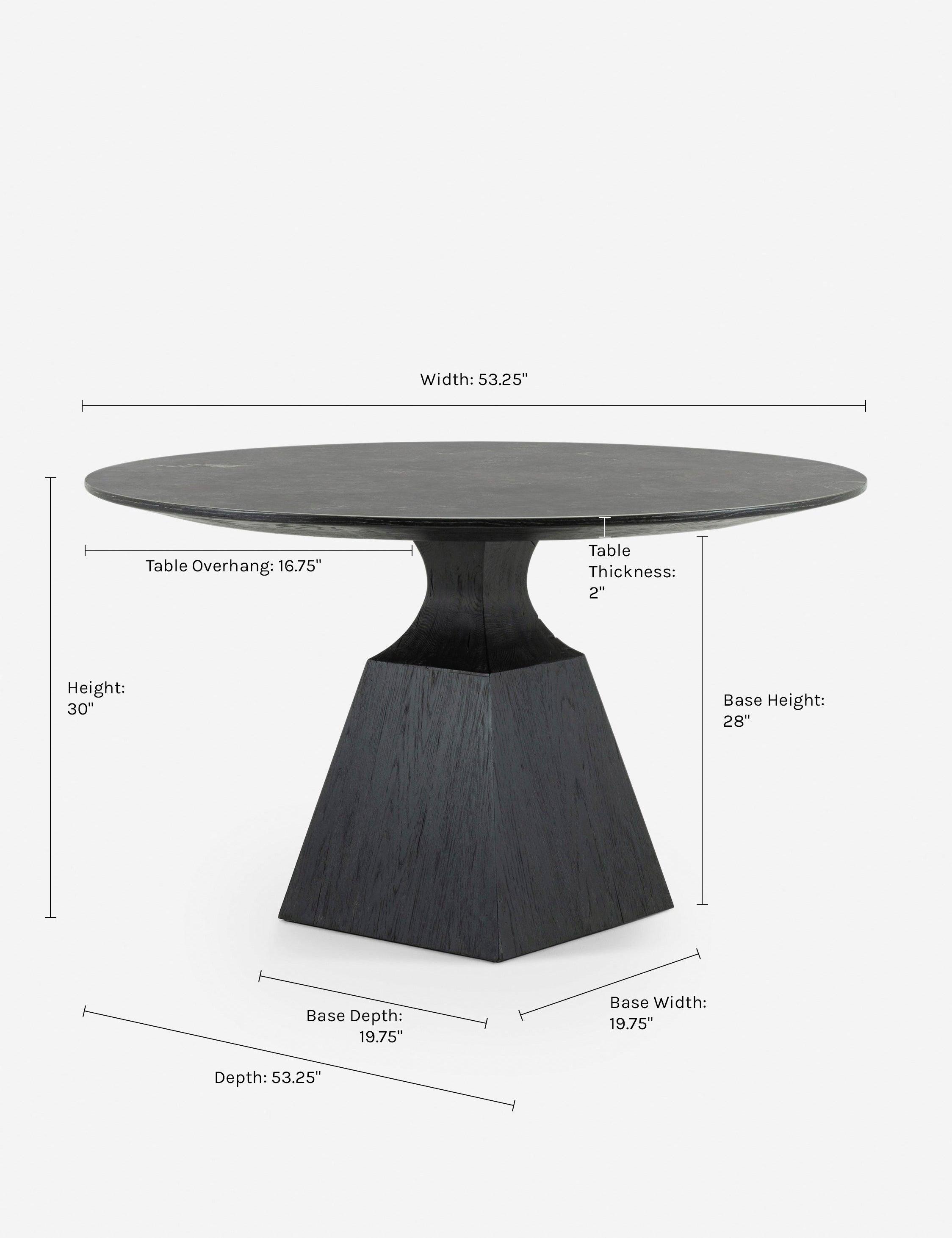Shanay Round Dining Table - Bluestone