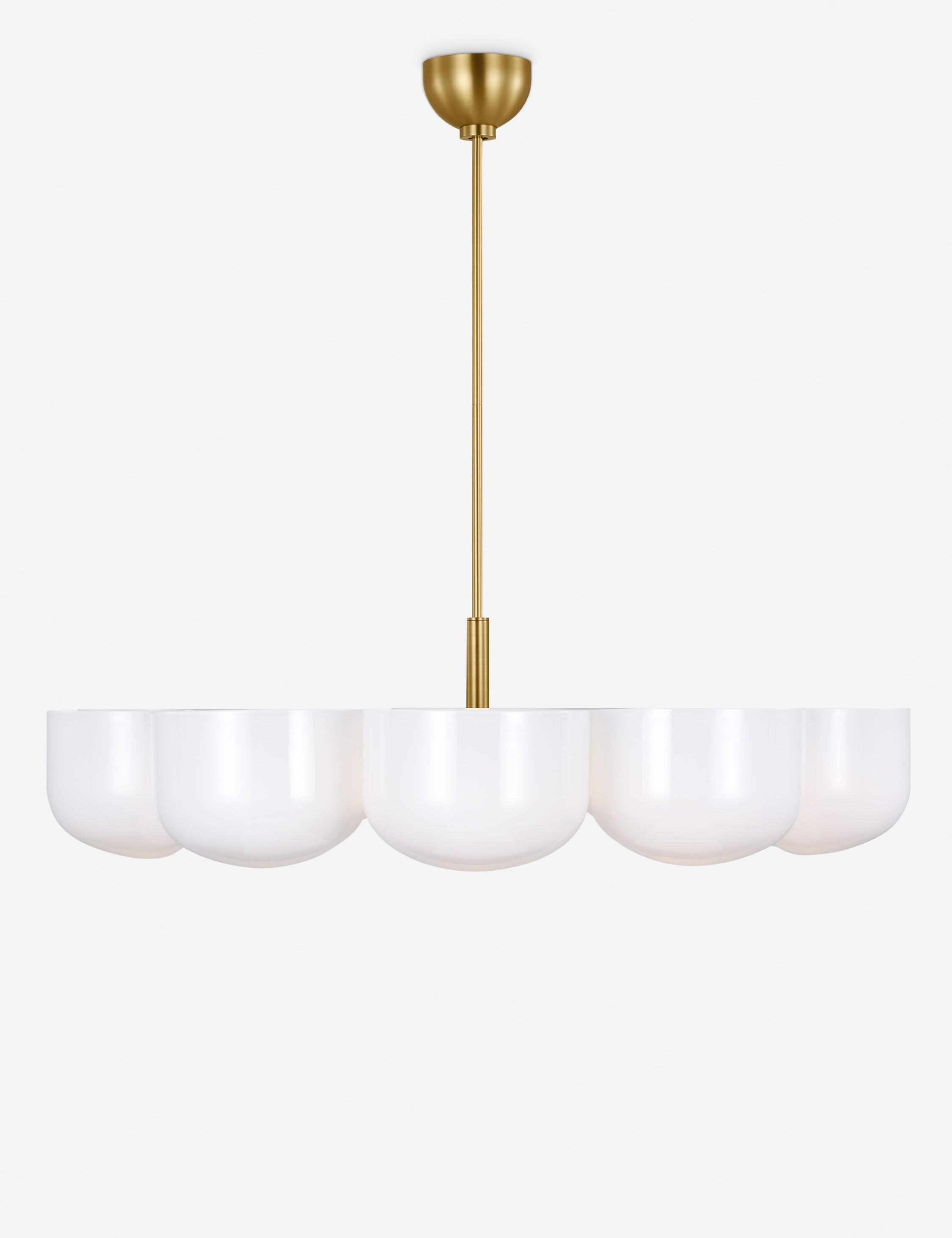 Cheverny Chandelier by Christiane Lemieux - Burnished Brass / 36"Dia