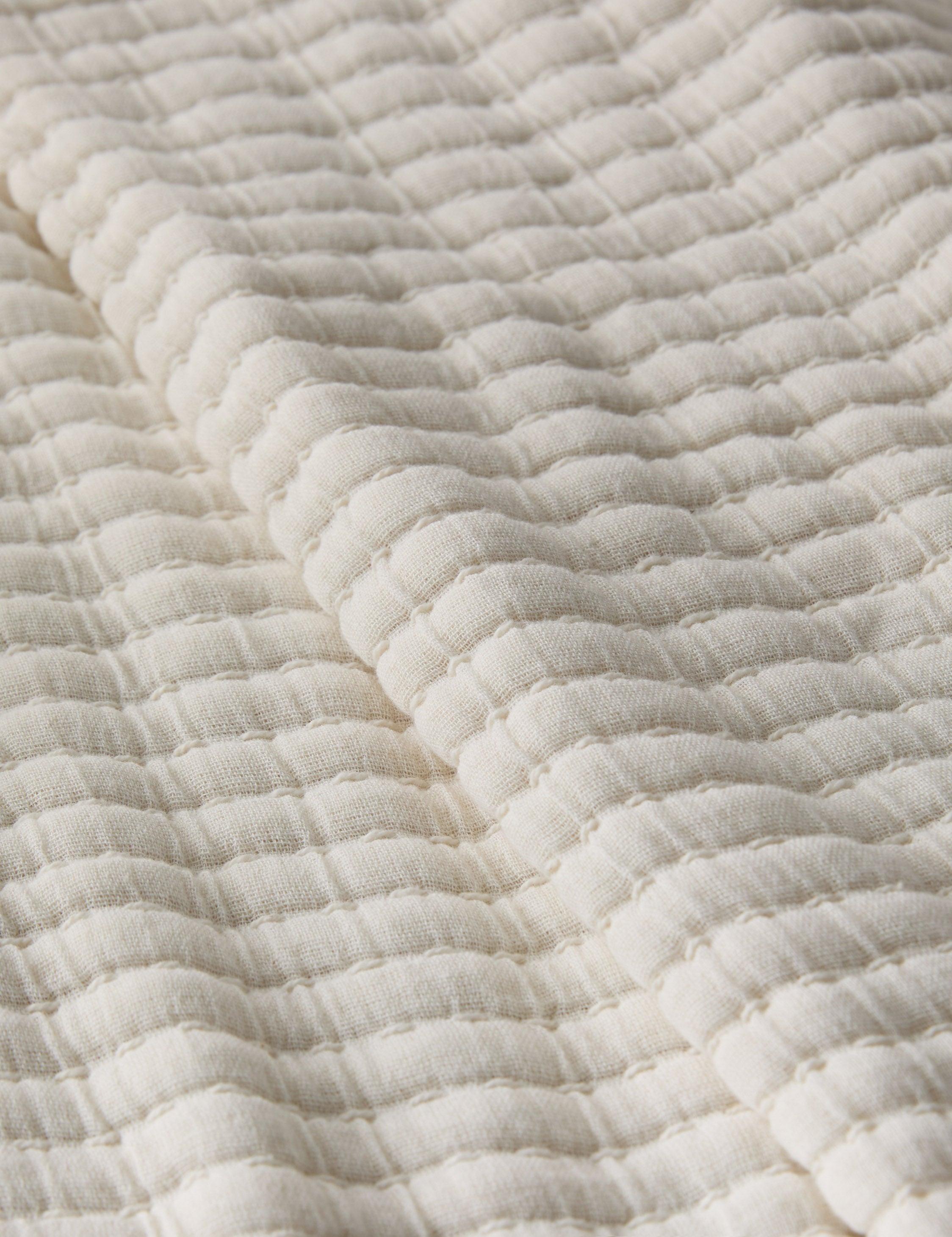 Vancouver Cotton Coverlet by Pom Pom at Home - Cream / King