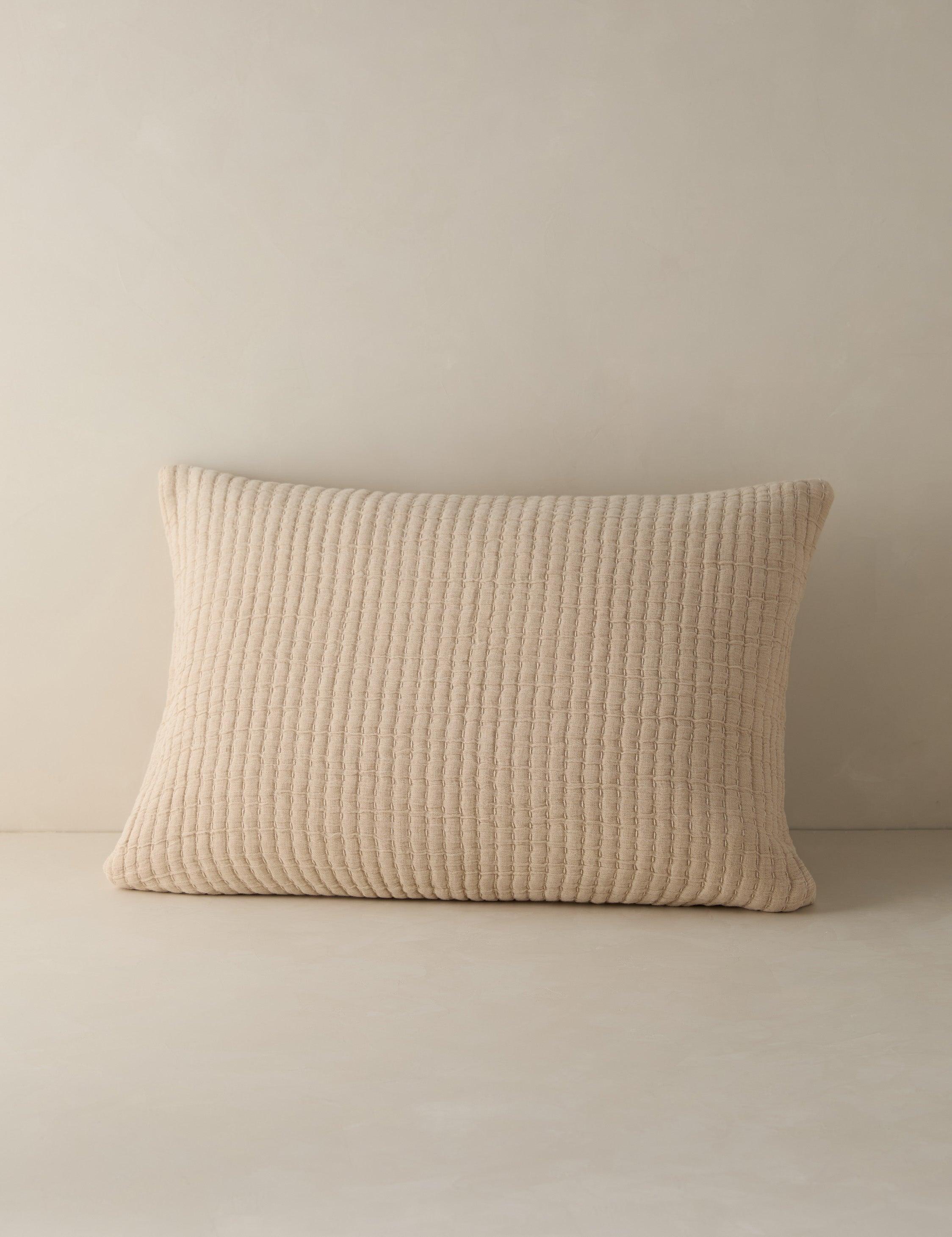Vancouver Cotton Sham by Pom Pom at Home - Natural / King