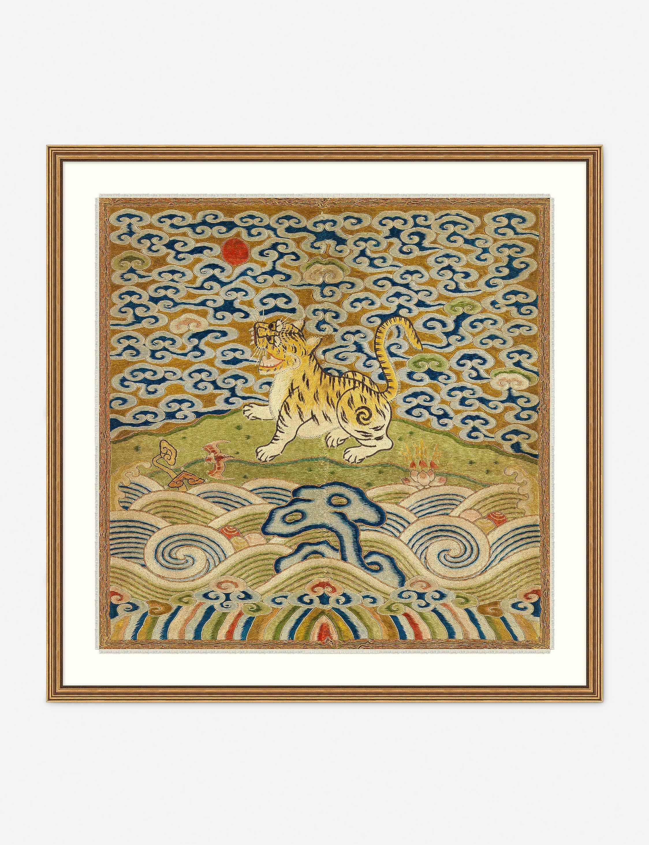 Rank Badge with Tiger Wall Art - 42" x 42"