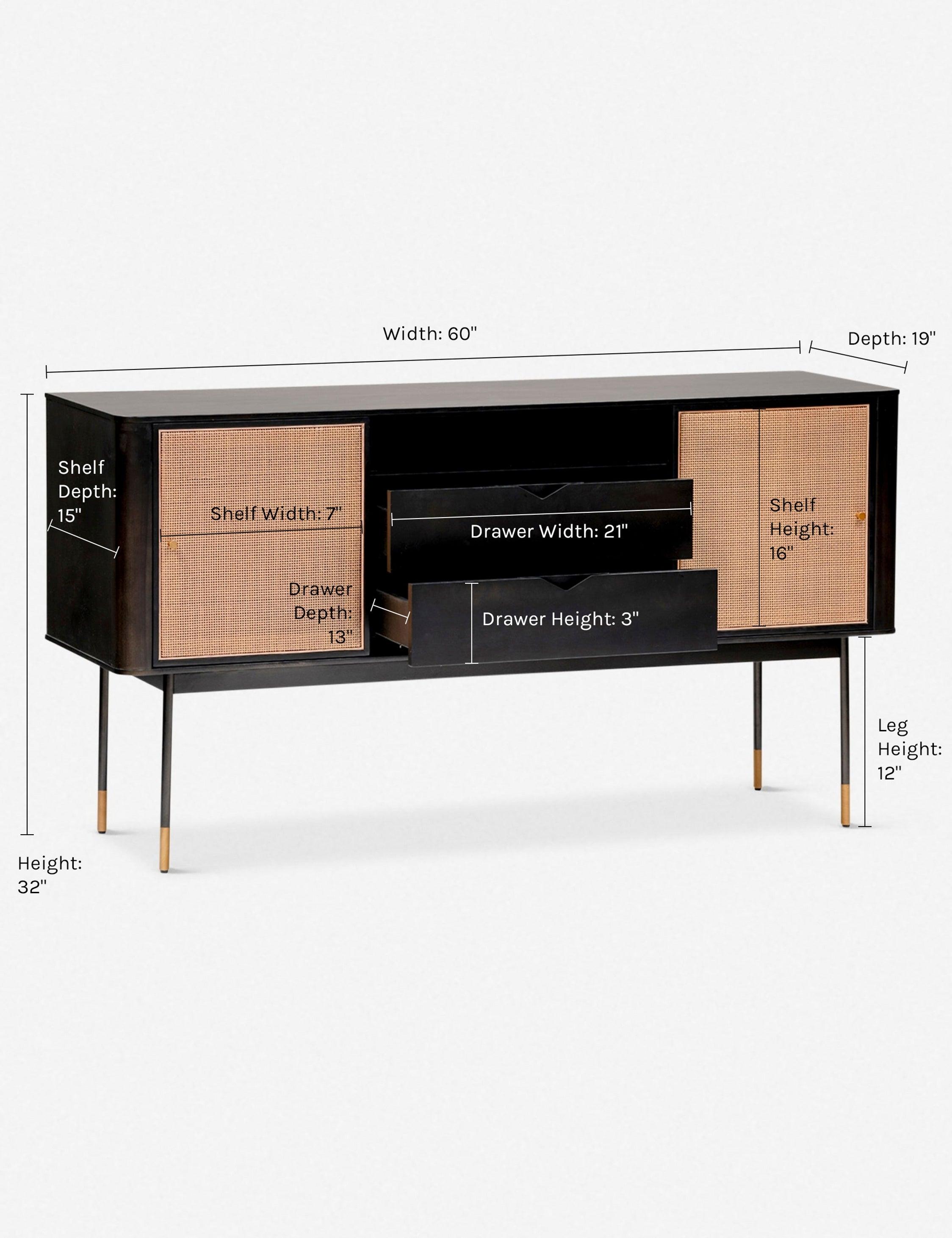 Zennie Sideboard - Black