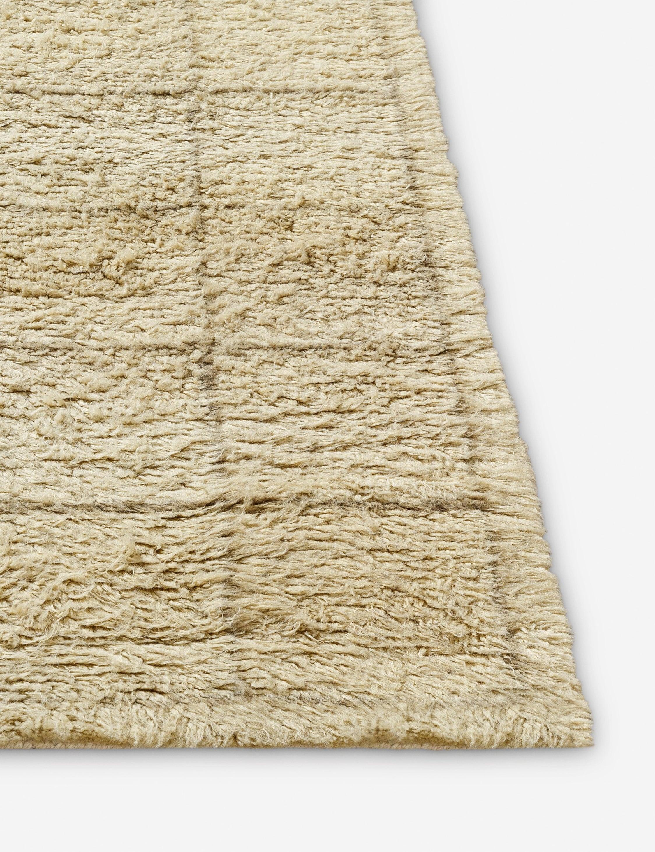 Minka Moroccan Style Hand-Tufted Wool Rug - Beige / 5' x 7'6"