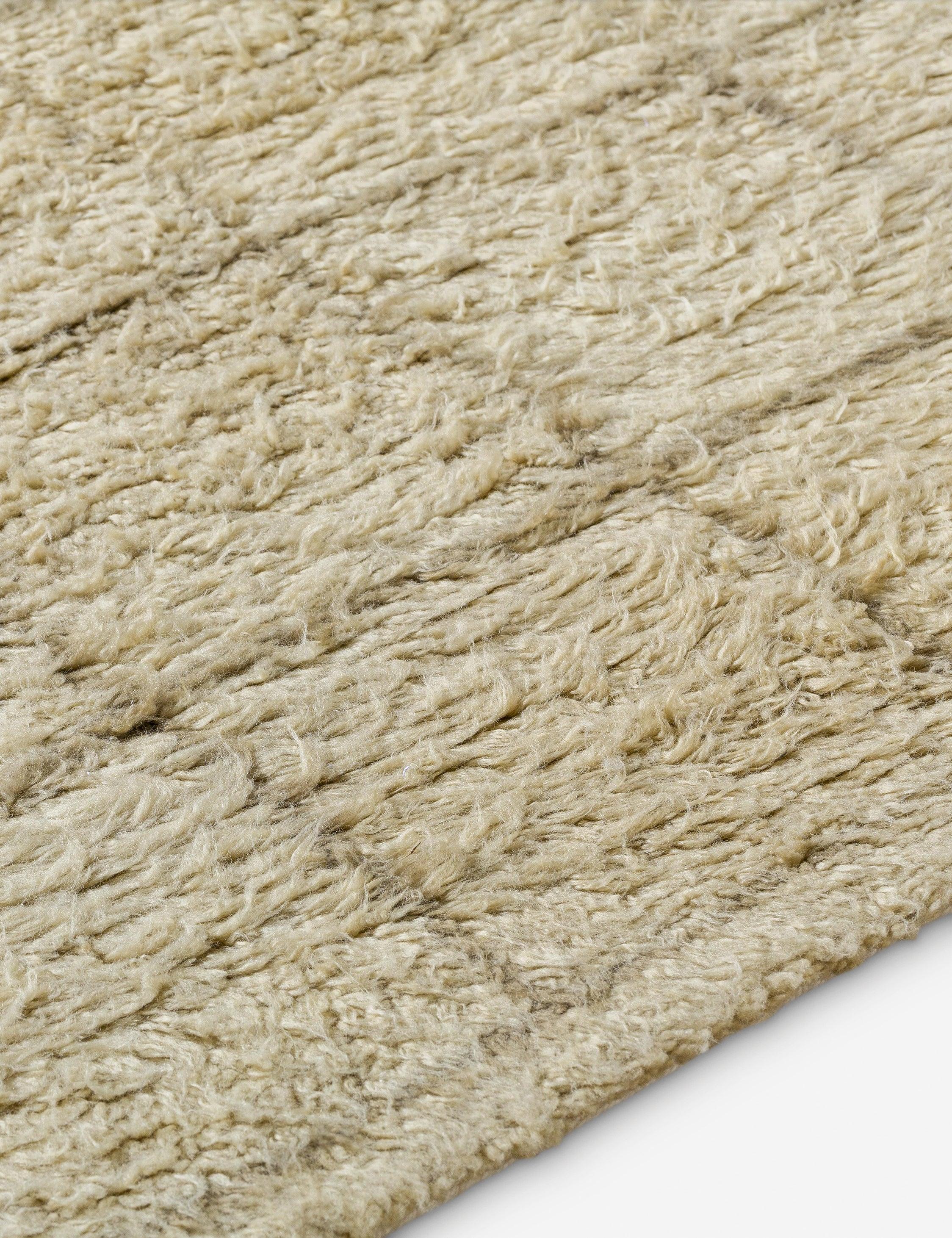 Minka Moroccan Style Hand-Tufted Wool Rug - Beige / 5' x 7'6"