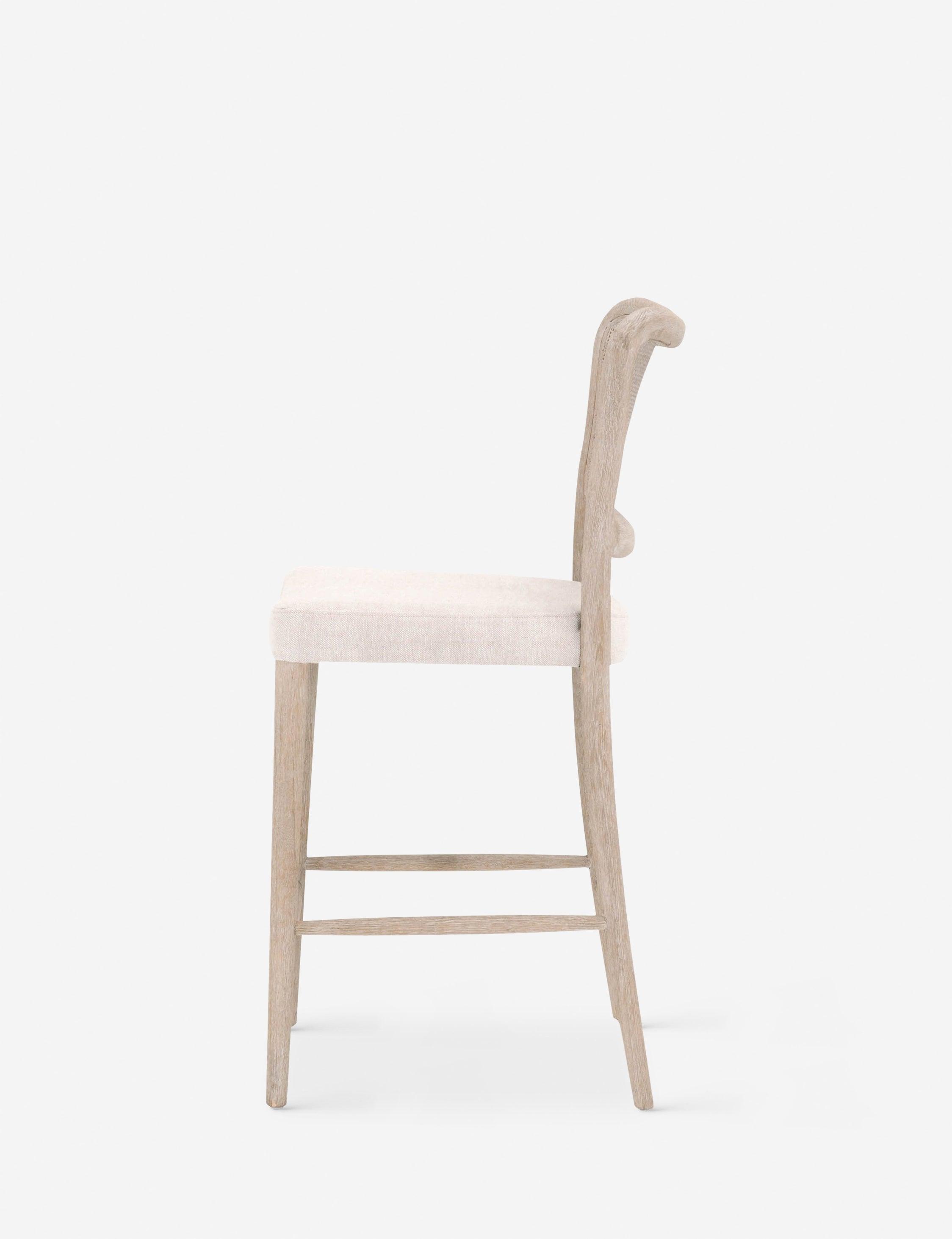 Aniston Counter Stool - Dark Brown Oak
